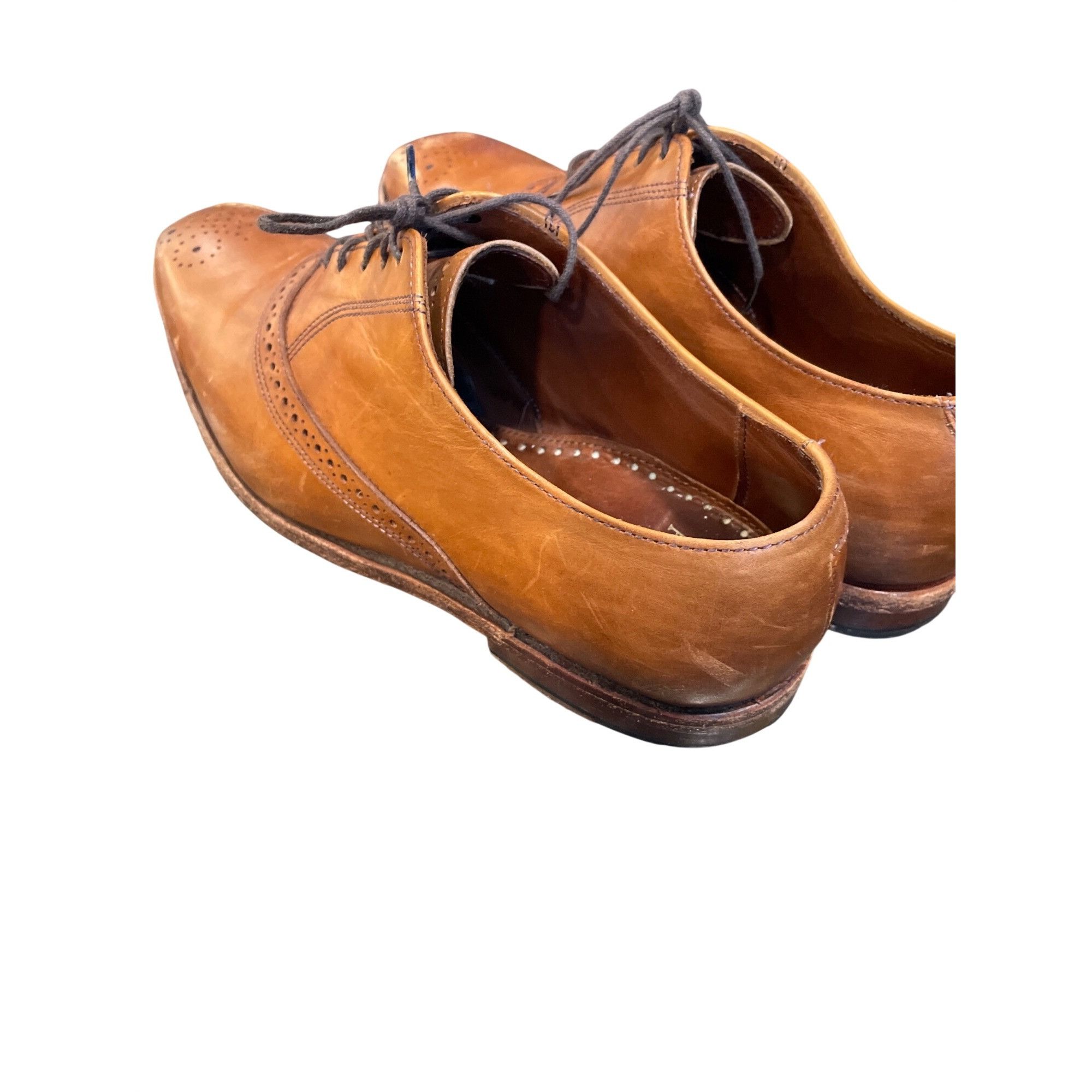 Allen Edmonds Allen Edmonds Augusta mens USA VTg brown leather oxford dre Size US 8.5 / EU 41-42 - 17 Thumbnail