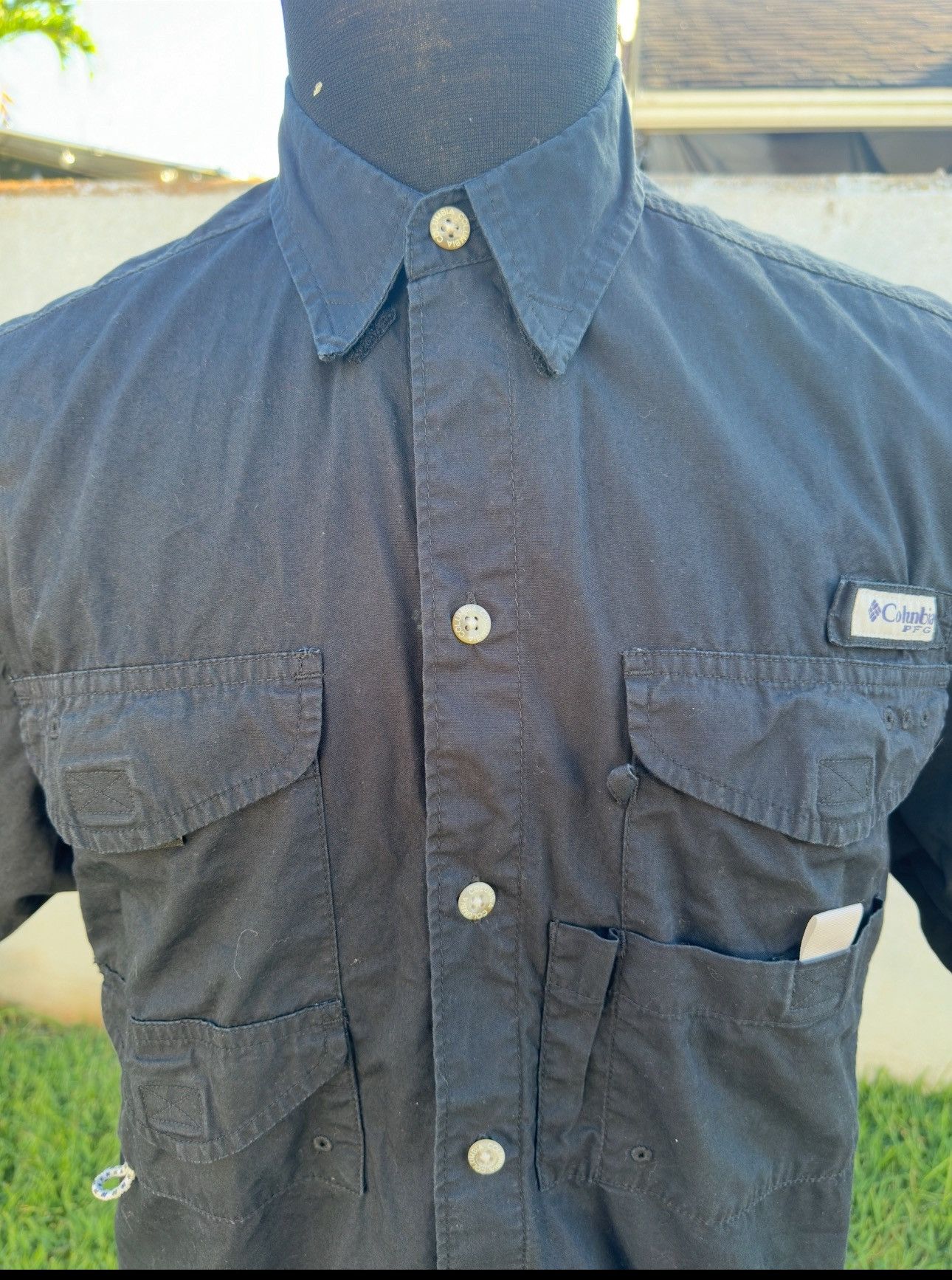 Columbia PreOwned Columbia PFG Shirt Mens S Black Vented Short Sleeve Size US S / EU 44-46 / 1 - 3 Thumbnail