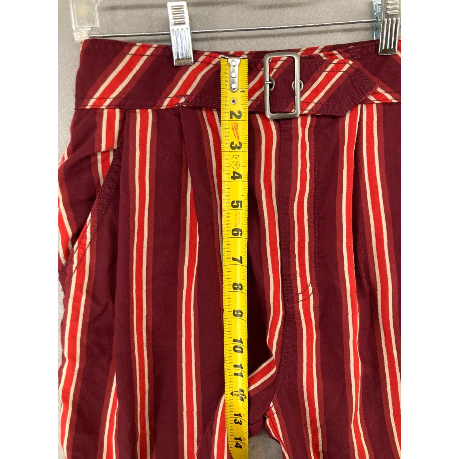 Free People Free People Pants 4 Red Stripe Jogger Boho Pockets Womens Size 27" / US 4 / IT 40 - 4 Thumbnail