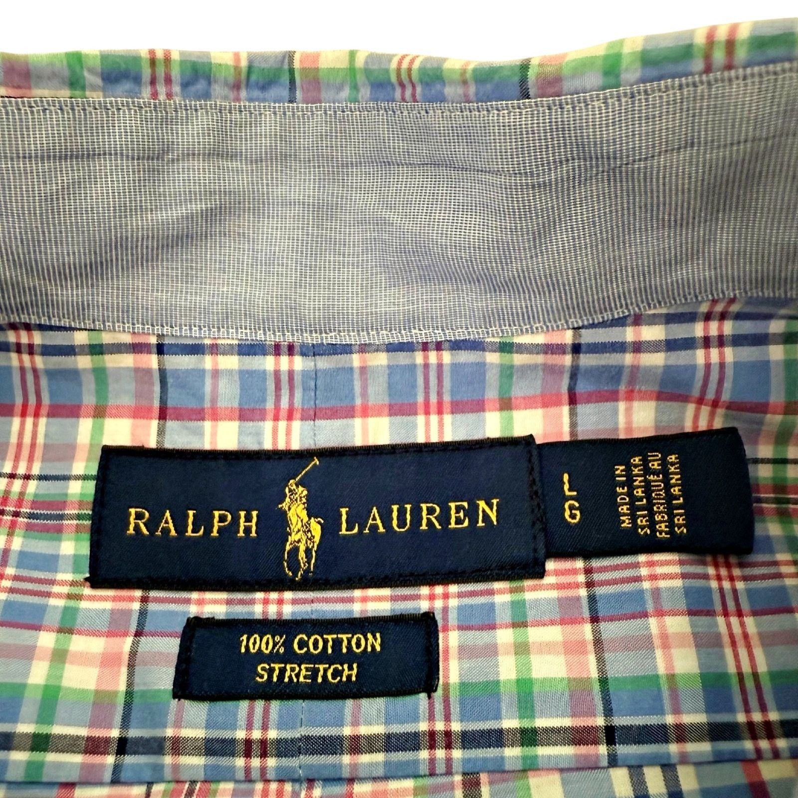 Ralph Lauren Ralph Lauren Multi Plaid Button Down Shirt Cotton Stretch Size US L / EU 52-54 / 3 - 4 Thumbnail