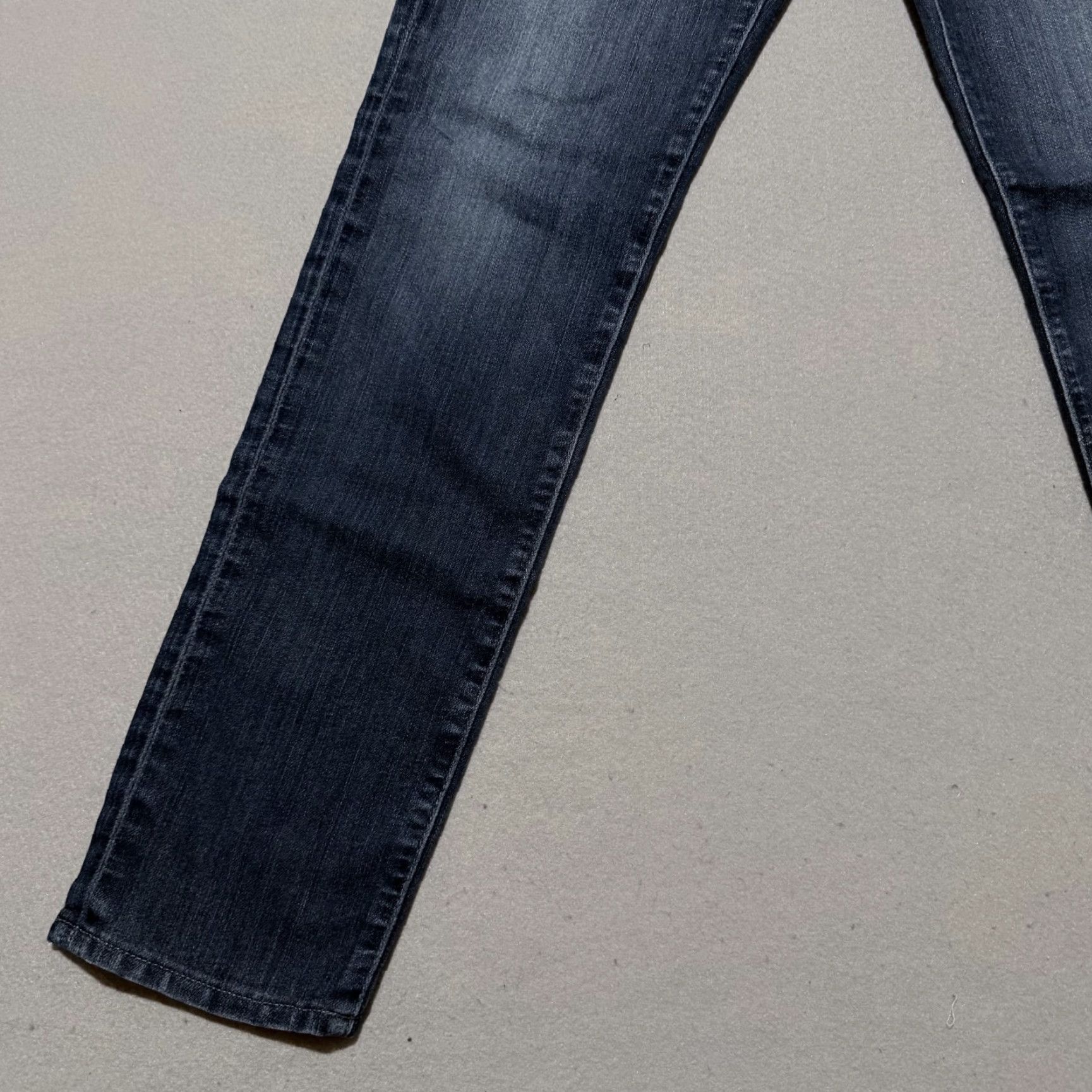 Denime AG Adriano Goldschmied Jeans Women's Blue Denim Slim Straight USA Made 27 Jeans Slim 5-Pocket Design Women's USA Made Blue 27 Size 27" / US 4 / IT 40 - 5 Thumbnail