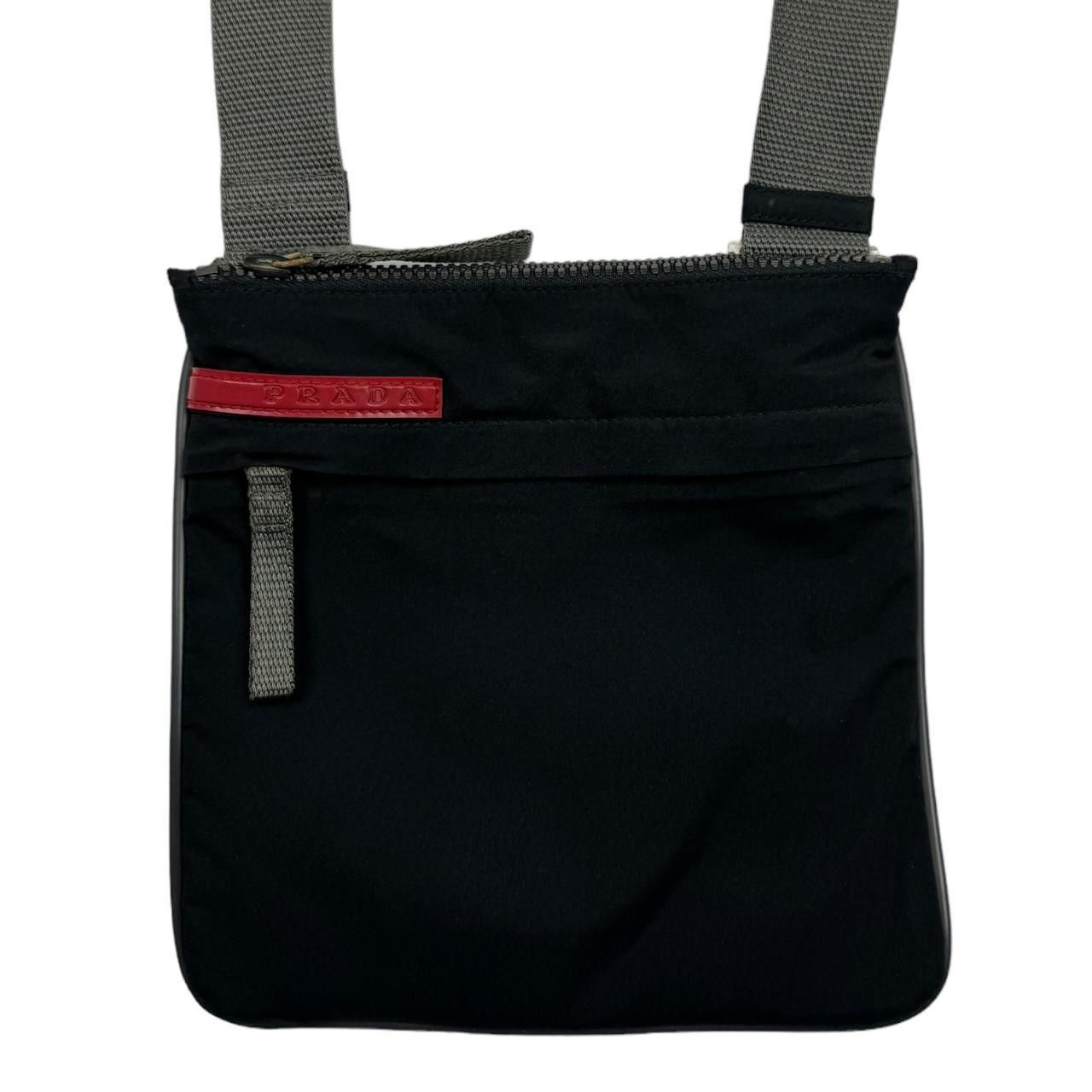 image of Prada Sport Cross Body Bag in Black Red, Men's