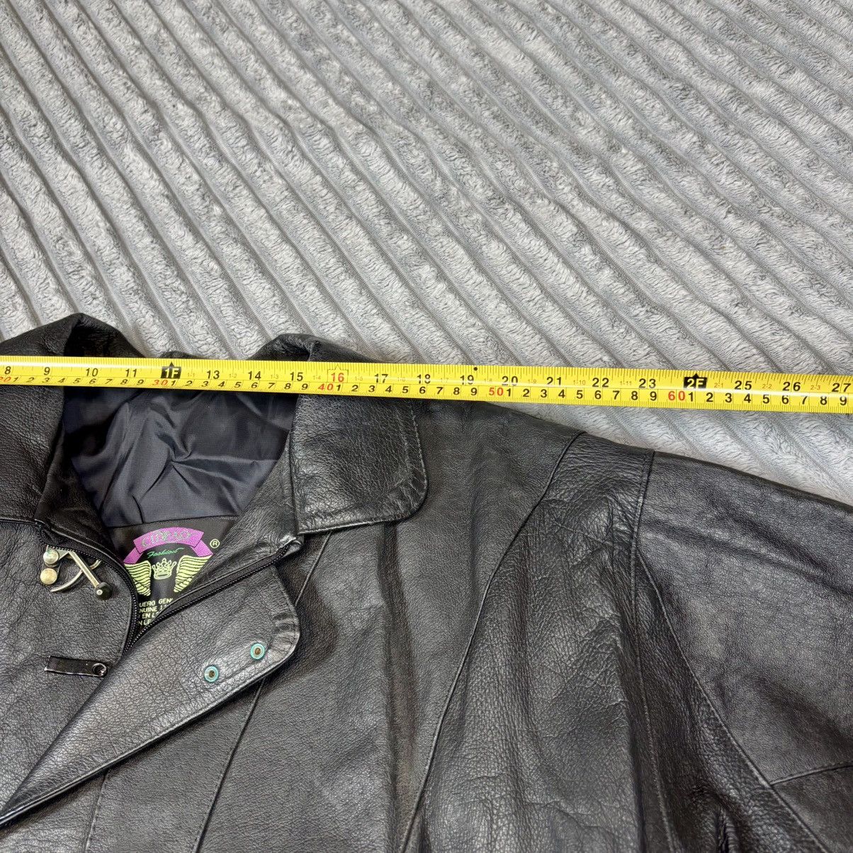Other CIDPAO Men’s Genuine Leather Jacket L Coat black Zip Snap Size US L / EU 52-54 / 3 - 10 Thumbnail