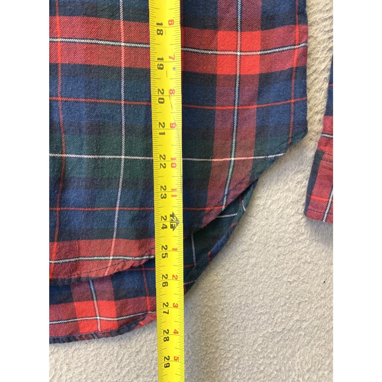 Abercrombie & Fitch Abercrombie & Fitch Button-Up Shirt Womens Size S Multicolor Plaid Long Sleeve Casual Cotton Flannel with Pockets Size S / US 4 / IT 40 - 4 Thumbnail