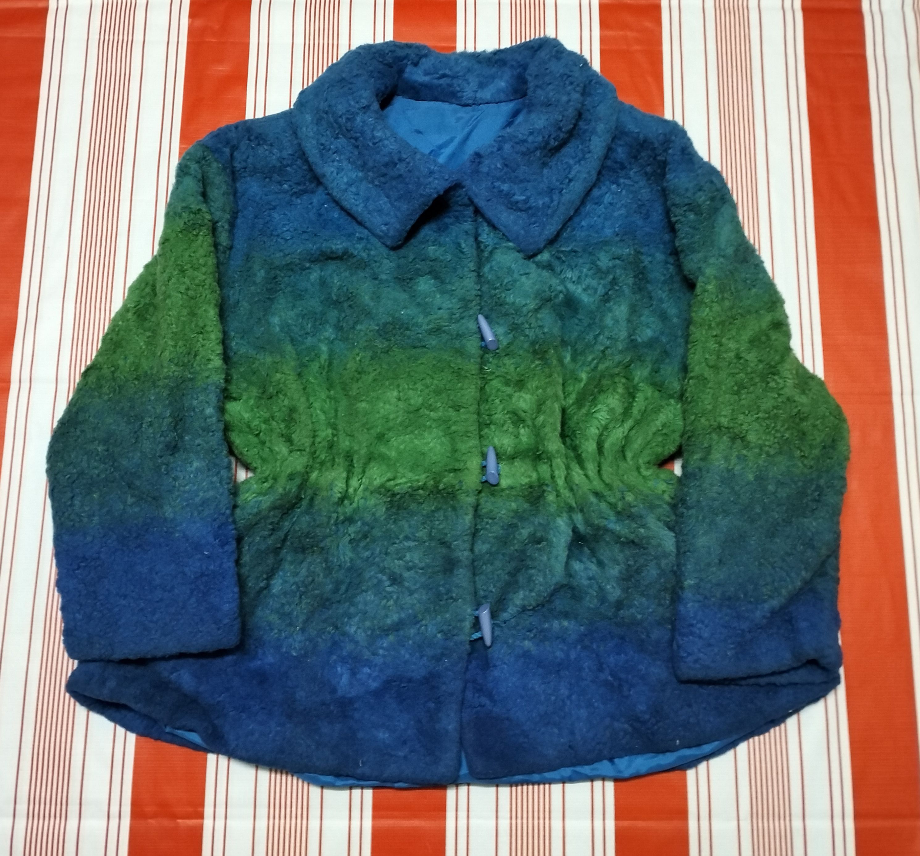 Japanese Brand × Vintage Vintage Japanese brand Jolene Multicolour fur faux Jacket Size S / US 4 / IT 40 - 1 Thumbnail