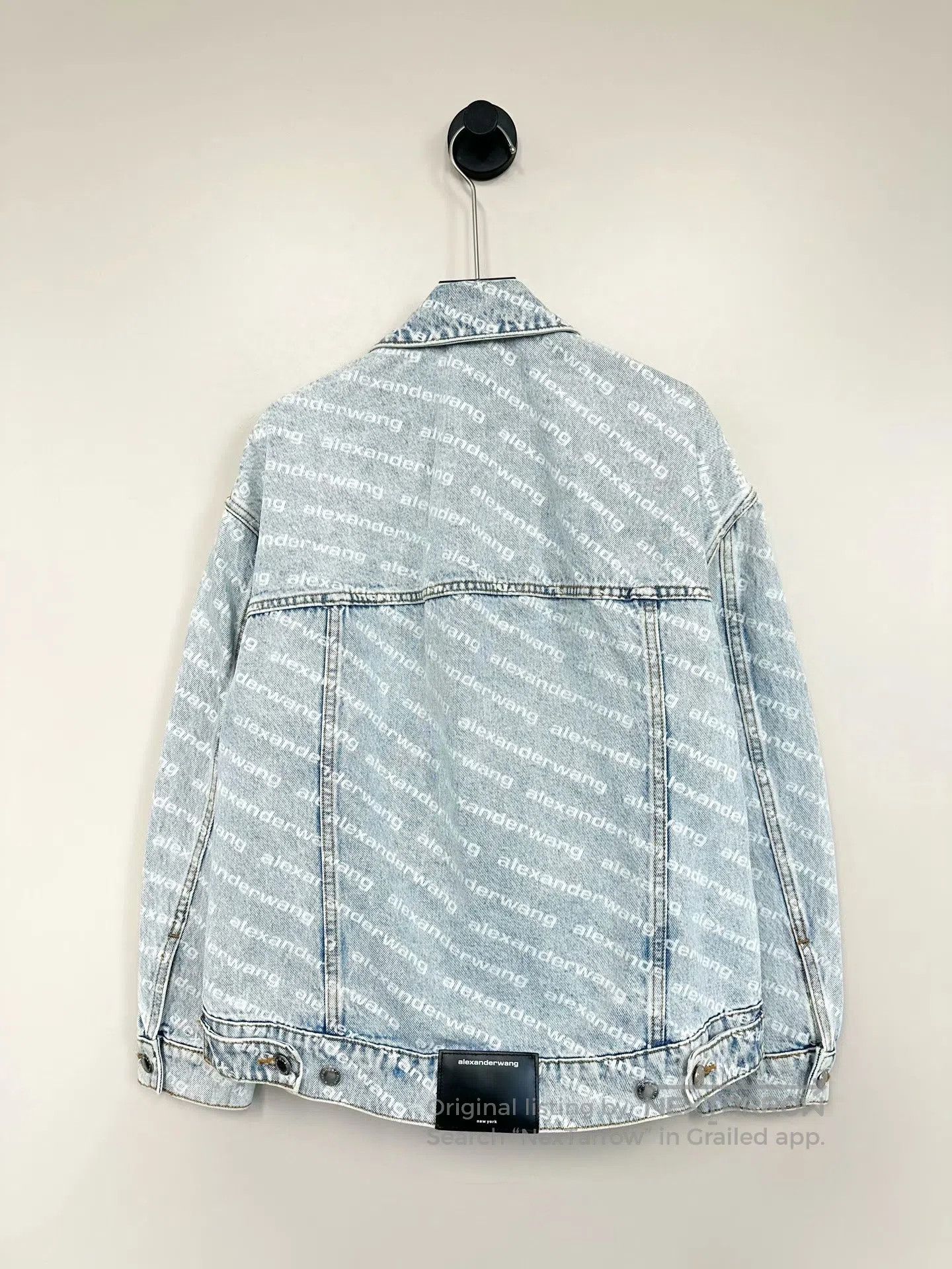Alexander Wang Alexander Wang Blue Denim Jacket with Bullet Screen Print| Size US XS / EU 42 / 0 - 2 Thumbnail