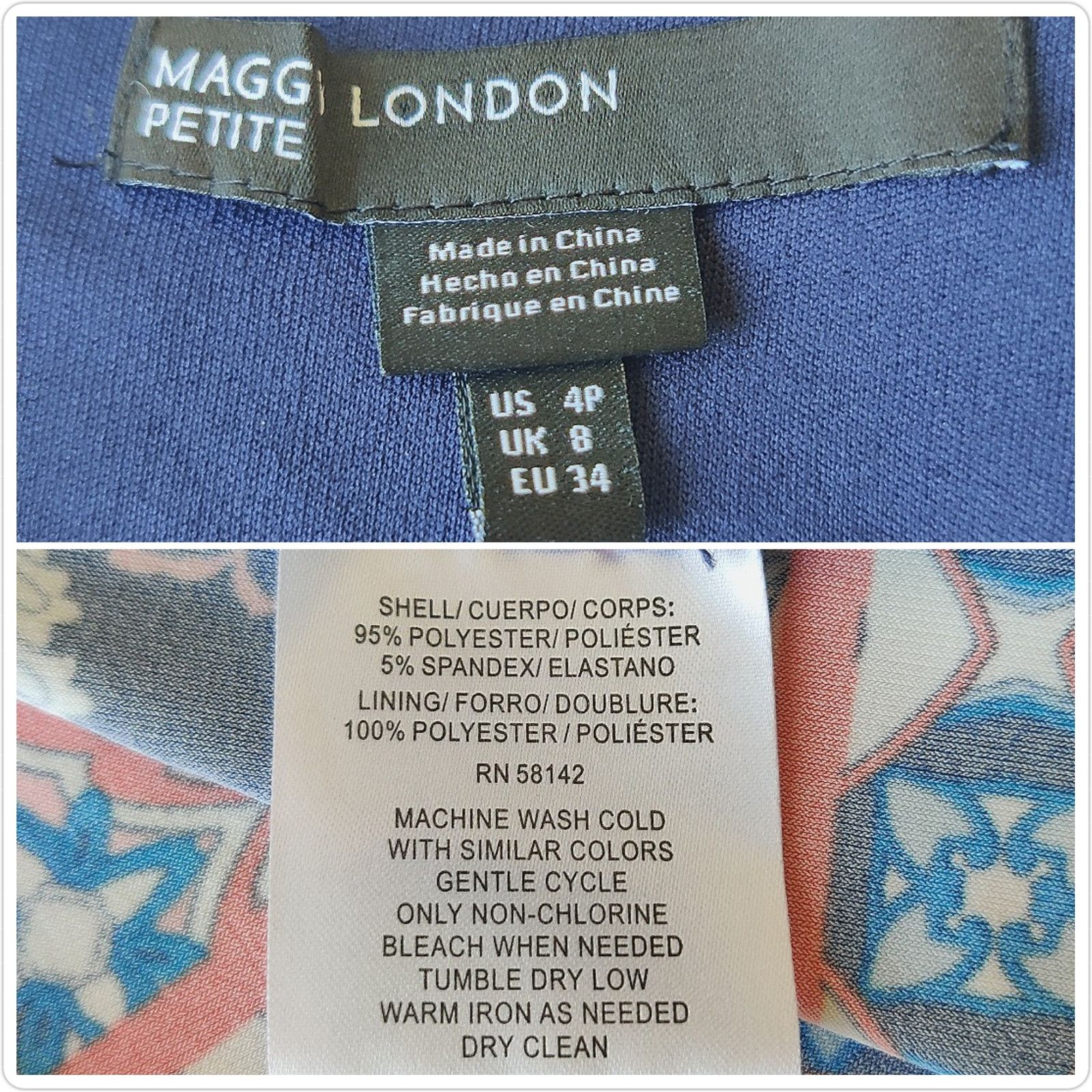 MAGGY LONDON Maggy London stretch handkerchief hem summer dress sz 4P Size S / US 4 / IT 40 - 9 Thumbnail