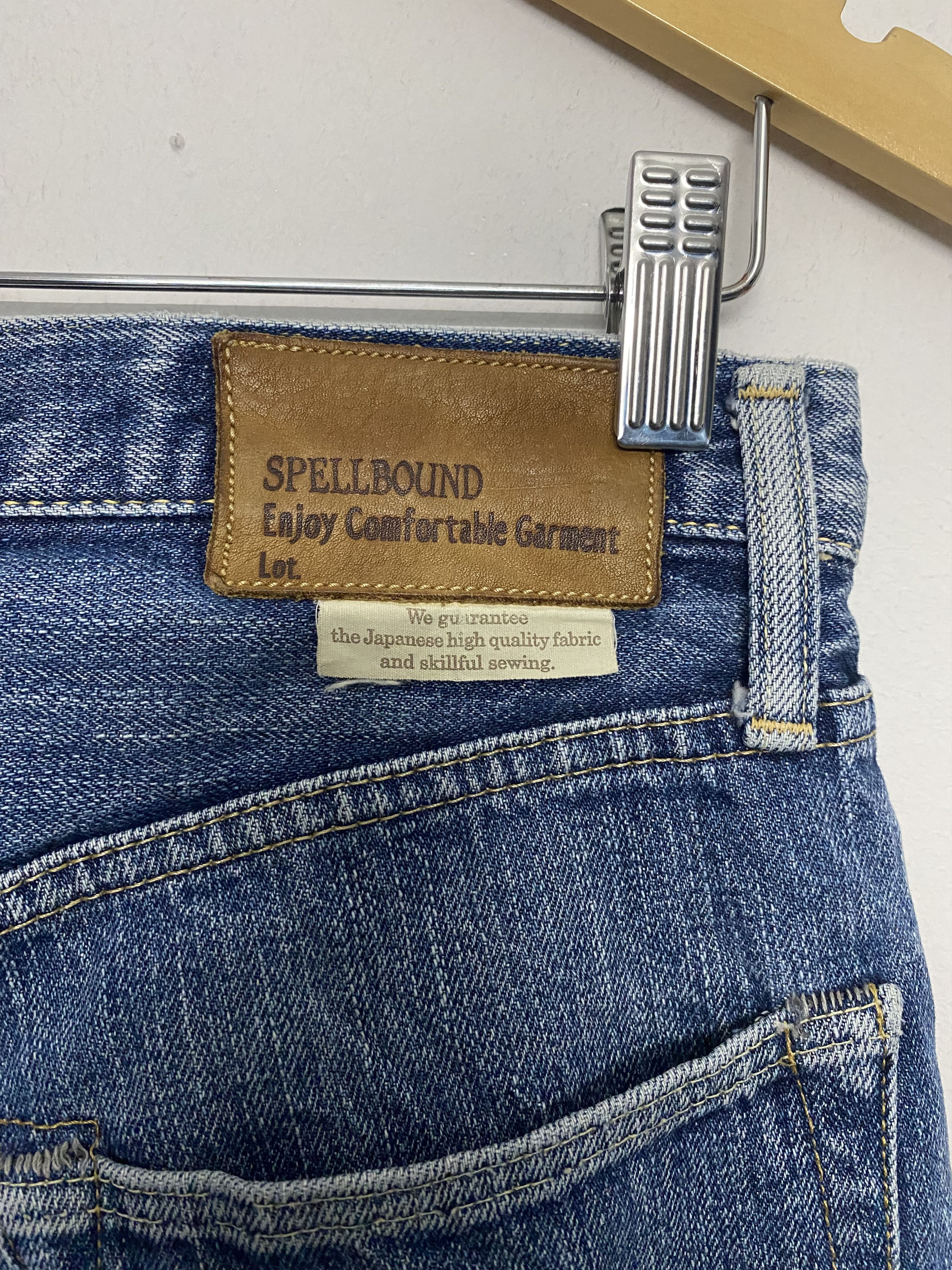 Spellbound Spellbound Japan Blue Selvedge Denim Jeans Faded Grunge Wash Size US 30 / EU 46 - 11 Thumbnail