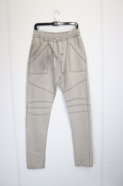 Balmain o1rshd1 Bike Drawstring Jogger / Sweatpants in Grey Size US 32 / EU 48 - 1 Thumbnail