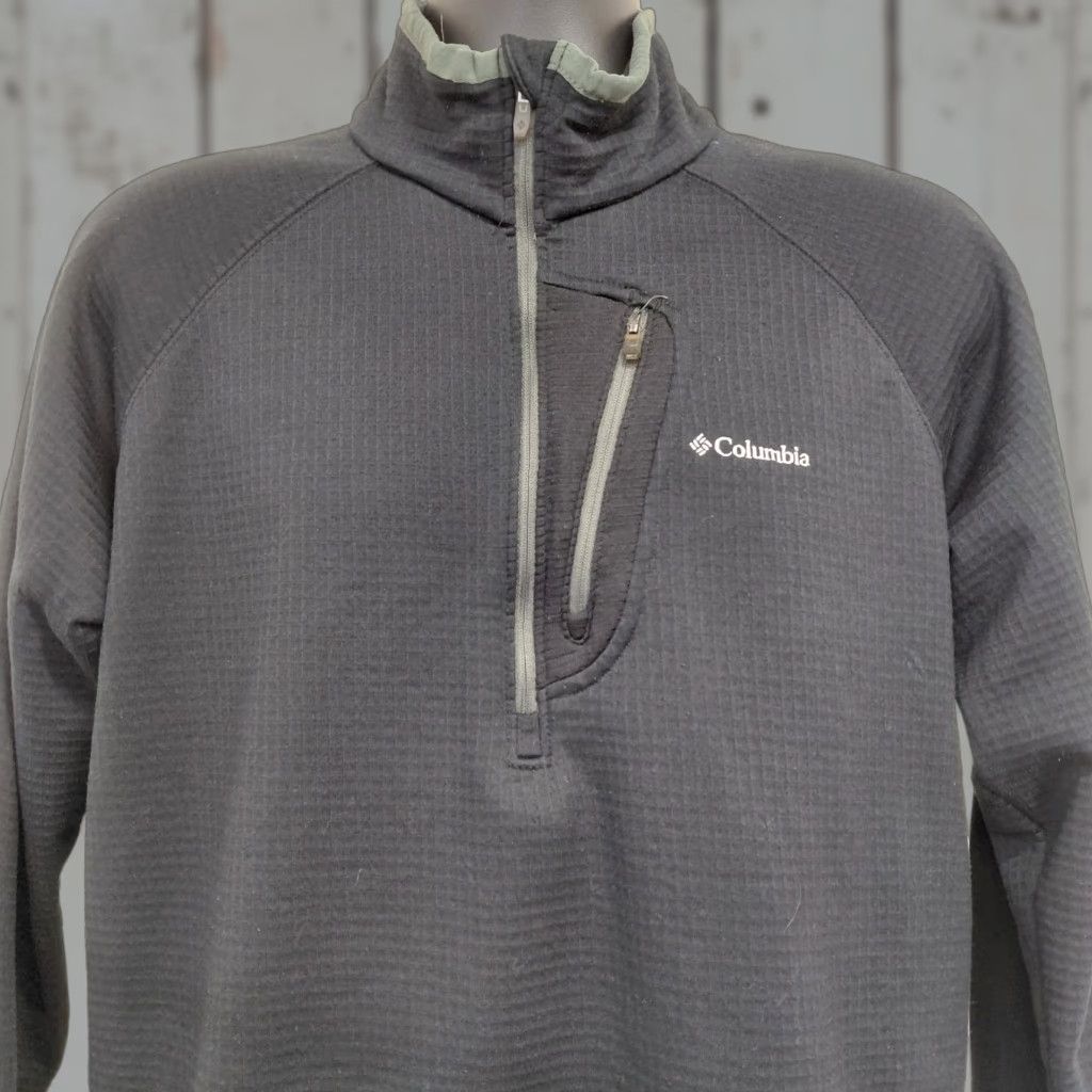 Vintage Columbia Sweater Men's Large Black Fleece Quarter Zip Omni-Wick Outdoors Casual Size US L / EU 52-54 / 3 - 1 Thumbnail