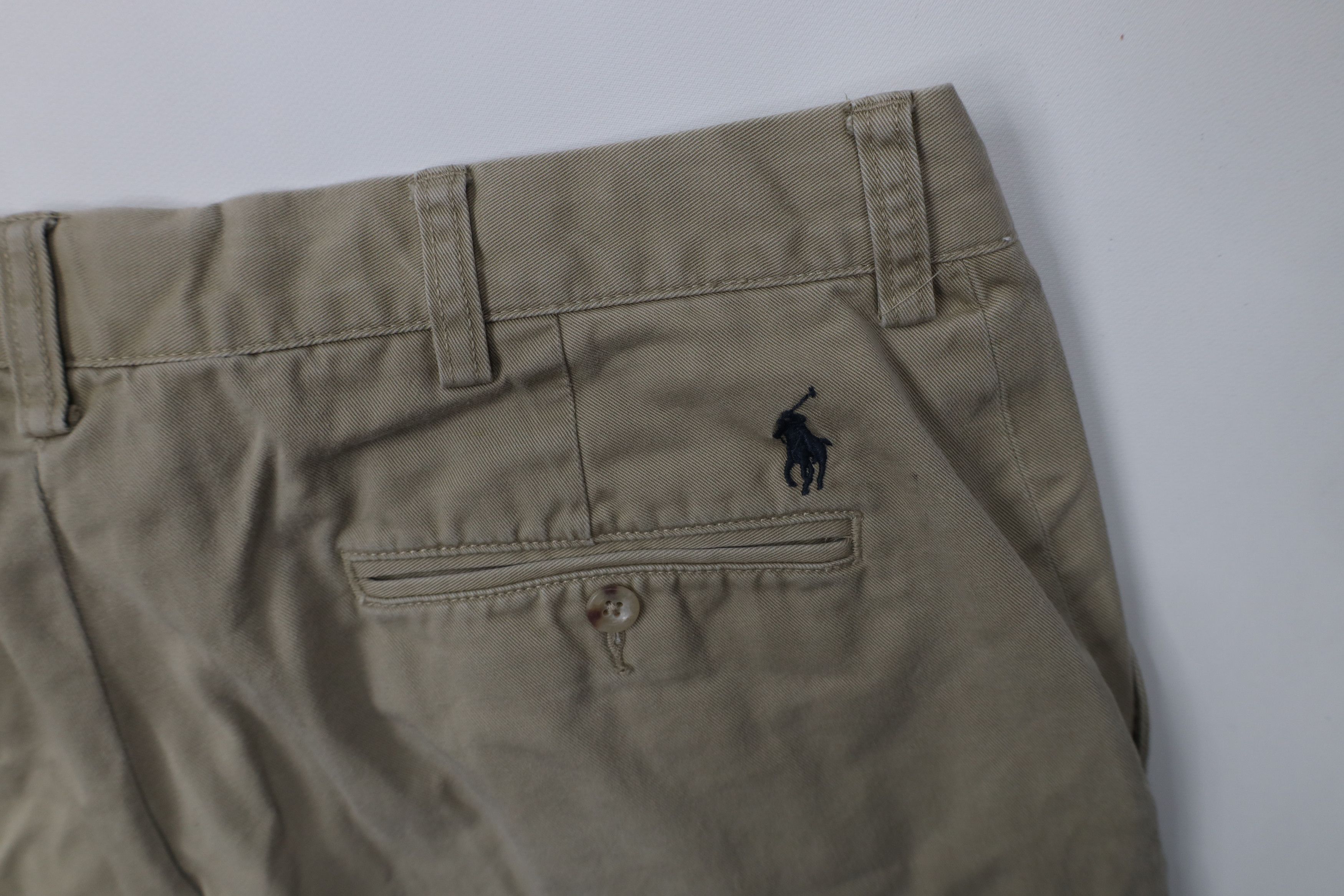 Polo Ralph Lauren Vintage 90s Ralph Lauren Wide Leg Chino Pants Cotton Khaki Size US 34 / EU 50 - 12 Thumbnail