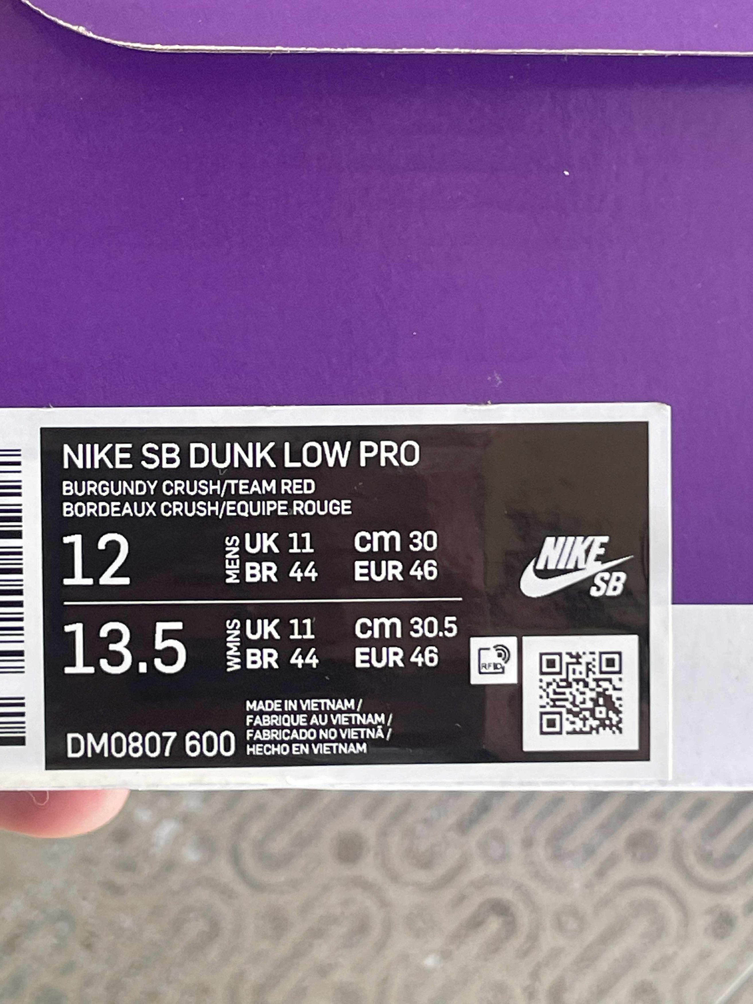 Nike Nike Dunk Sb Low Cherry Red US12 EU 46 UK 11 Size US 12 / EU 45 - 9 Thumbnail