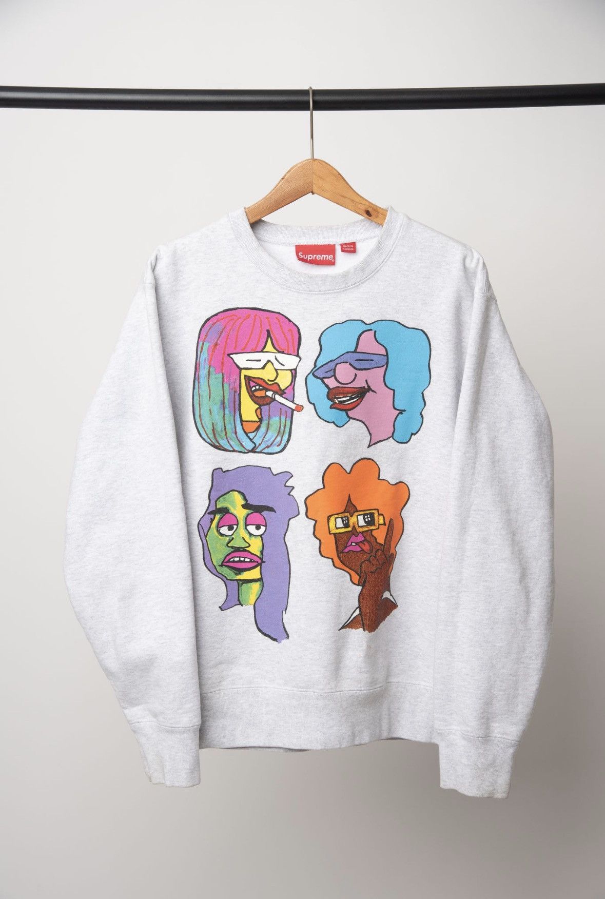 Supreme Gonz Heads Crewneck | Grailed
