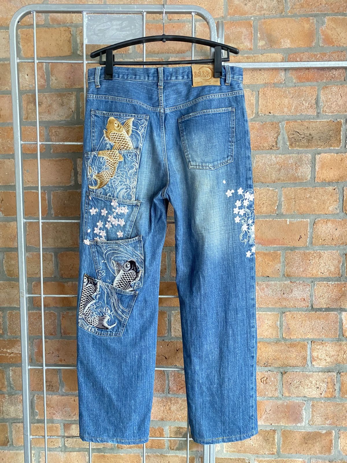 Japanese Brand Karakuri Tamashii Jeans Size US 35 - 1 Thumbnail