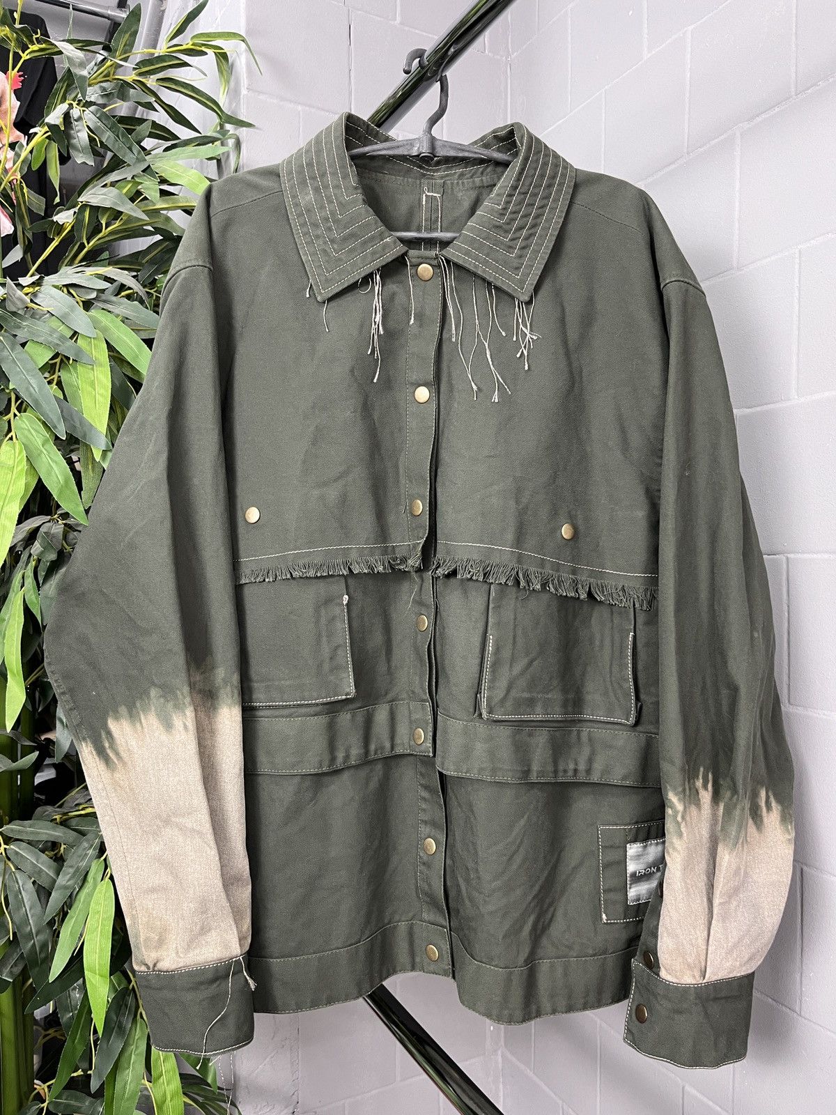 Other REWORKED HEAVY DENIM BONDAGE JACKET WITH 3D POCKETS - 2282 Size US XL / EU 56 / 4 - 1 Thumbnail