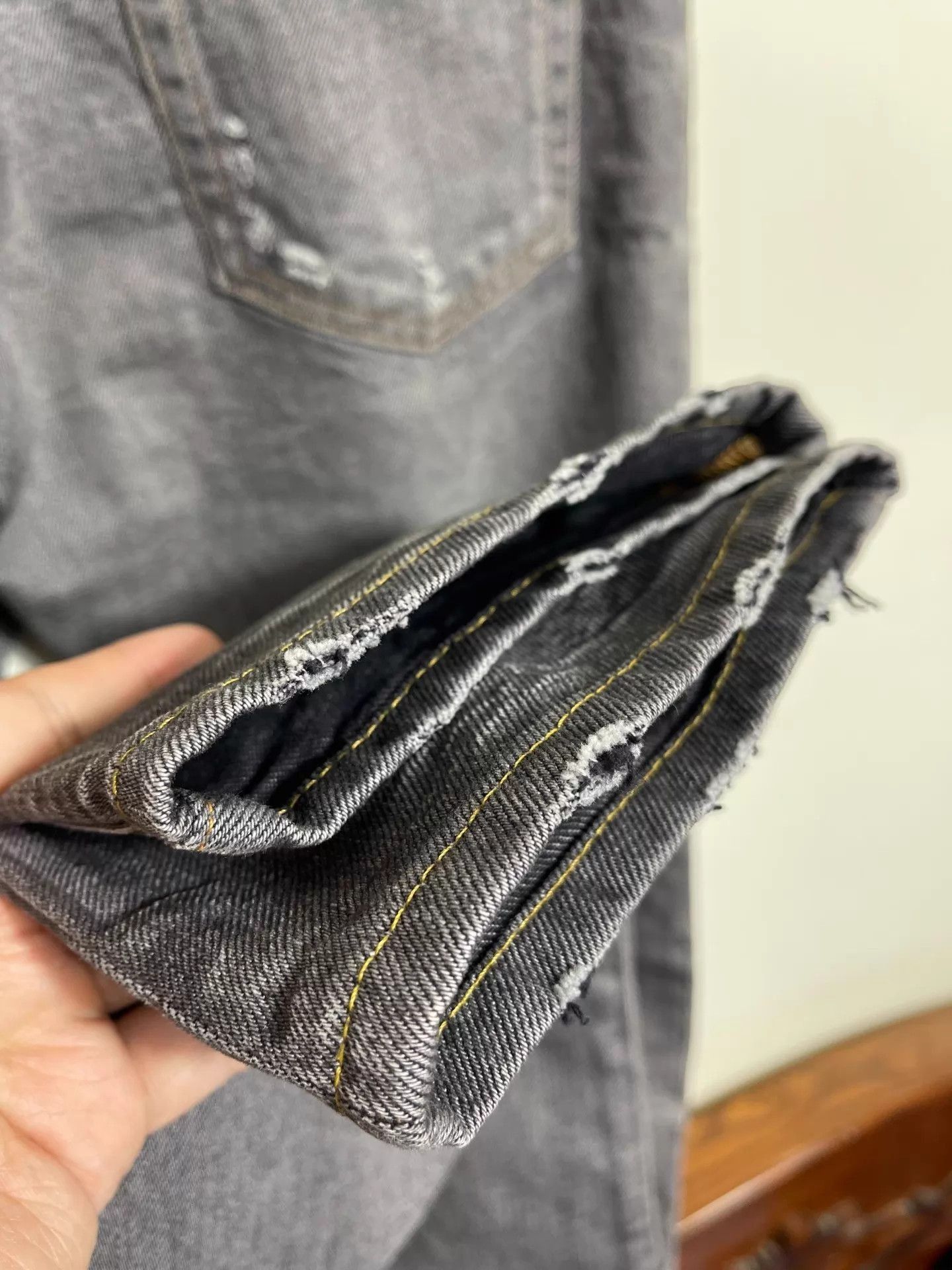 Dolce & Gabbana Gray Distressed Denim Jeans Size 30 Size US 26 / EU 42 - 7 Thumbnail