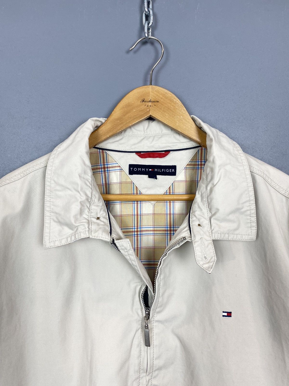 Tommy Hilfiger Vintage Tommy Hilfiger Long Sleeve Jacket Size 2XL Beige Size US XXL / EU 58 / 5 - 4 Thumbnail