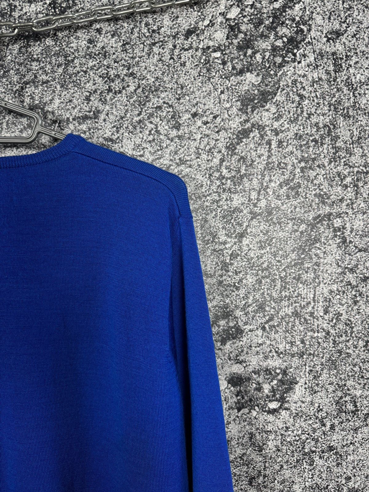 Fred Perry Men’s Fred Perry V-Neck Wool Sweater Blue Pullover Size L Size US L / EU 52-54 / 3 - 11 Thumbnail
