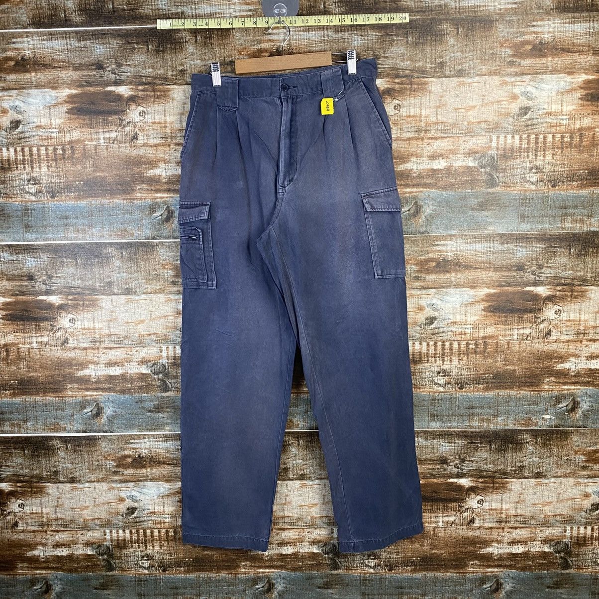 Japanese Brand DL Japanese Brand Blue Cargo Multipocket Pants #C969 Size US 31 - 1 Thumbnail