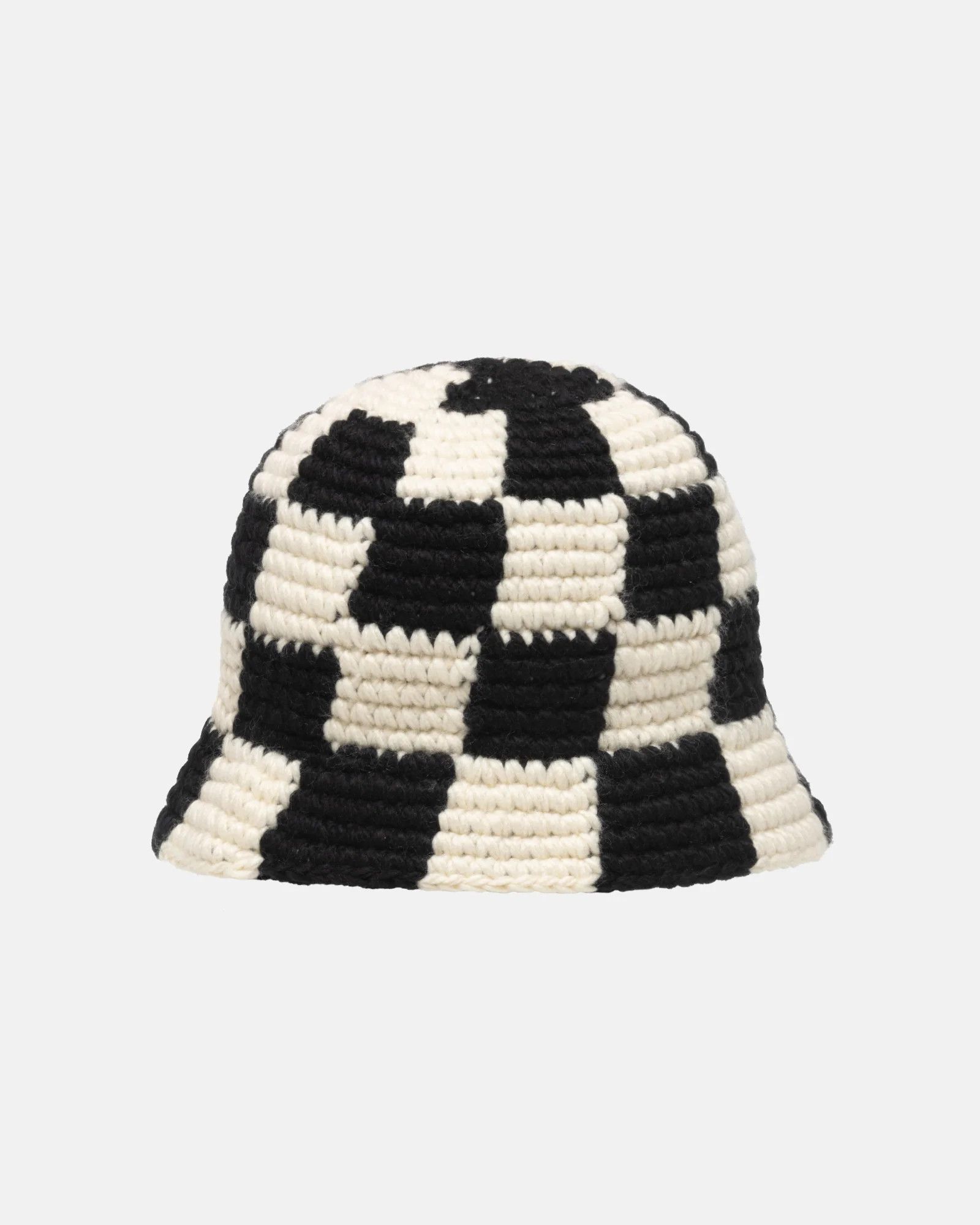 Stussy BUCKET HAT CHECKER KNIT Size ONE SIZE - 2 Thumbnail