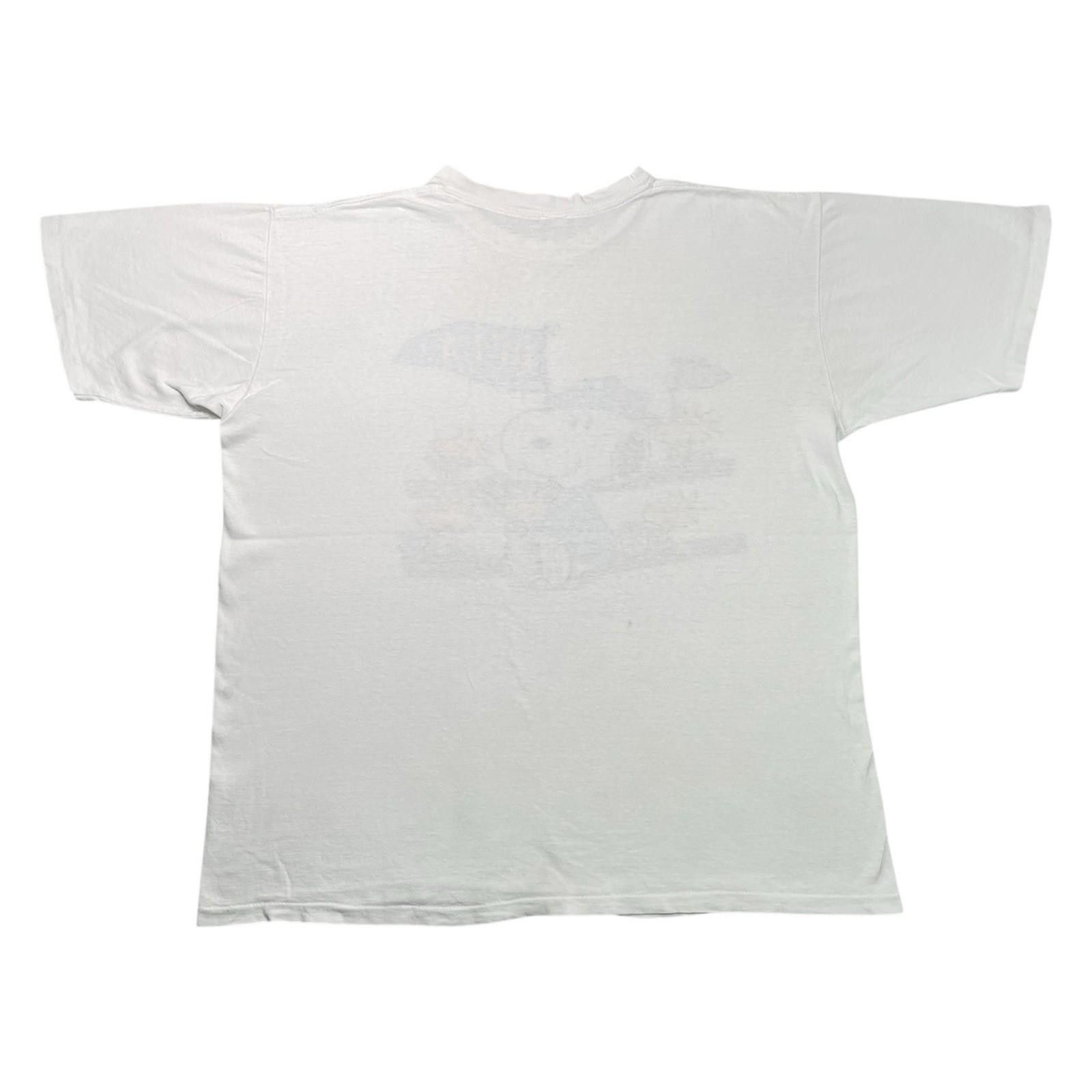 Peanuts 1980s Snoopy UCLA White T-Shirt USA Single Stitch Large Size US L / EU 52-54 / 3 - 6 Thumbnail