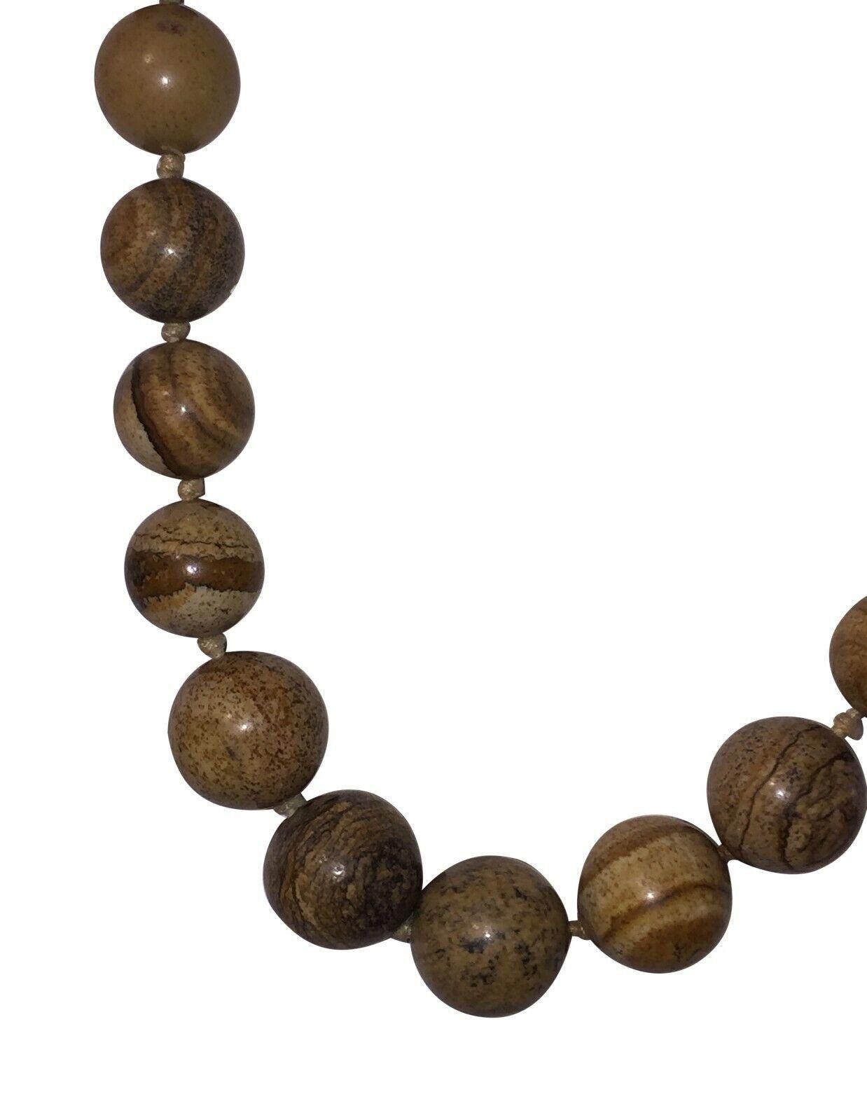 Designer Picture Jasper Graduated Bead Necklace Size ONE SIZE - 3 Thumbnail