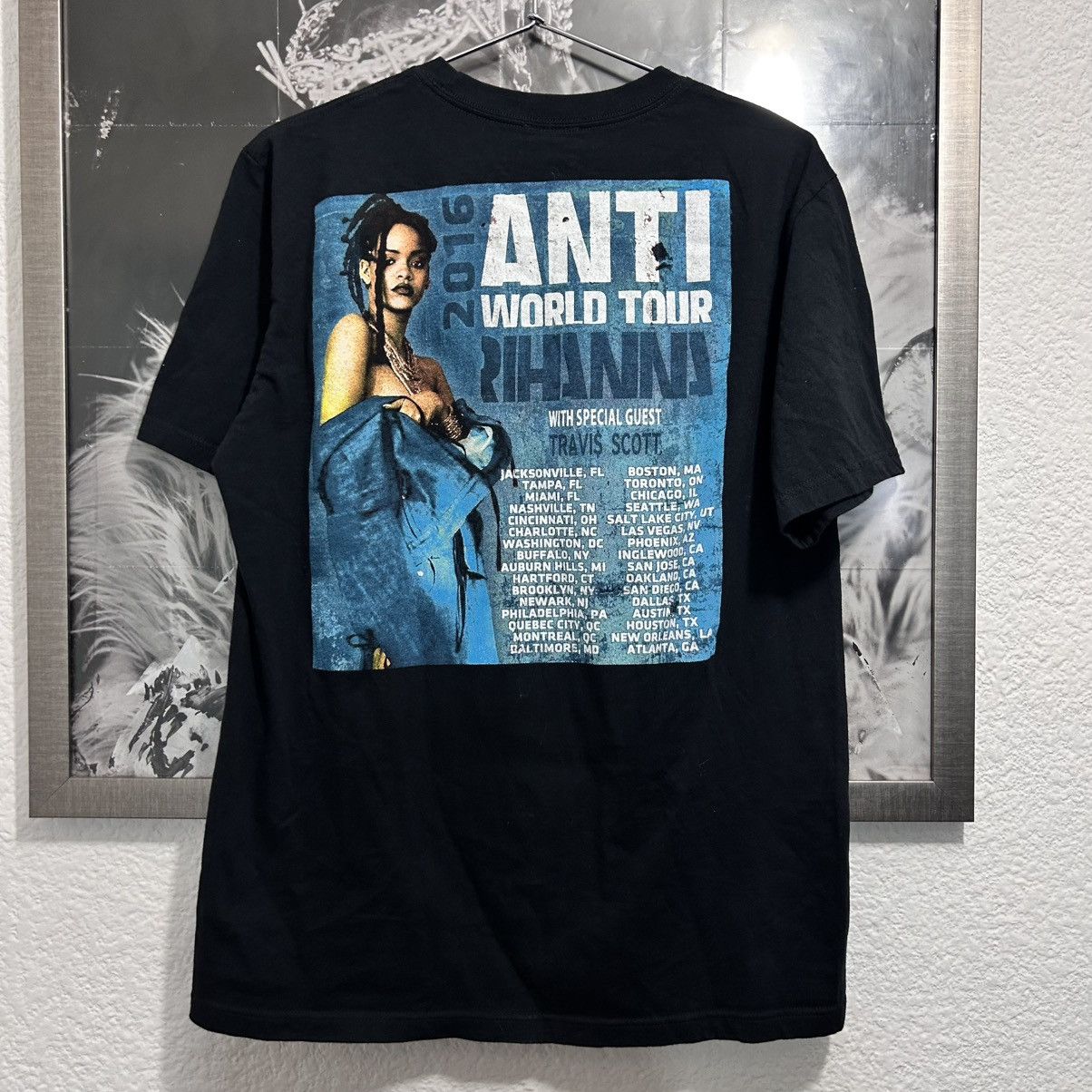 Rap Tees × Rihanna × Vintage RIHANA ANTI TOUR RAP TEE 2016 Size US M / EU 48-50 / 2 - 2 Thumbnail