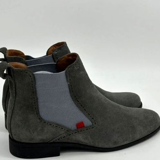 Joseph Marc Joseph Chelsea Boots Suede Leather Womens 10.5 Grey Ankle Pull On Boots Womens Mens? Size US 11 / IT 41 - 4 Thumbnail