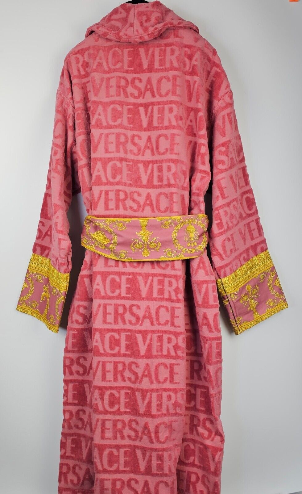 Versace VERSACE Baroque Strawberry Jam Unisex Long Bathrobe Size US L / EU 52-54 / 3 - 4 Thumbnail