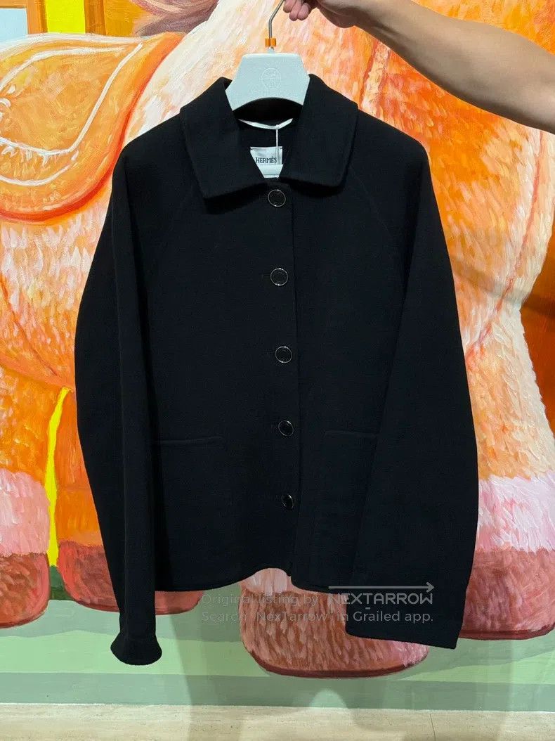 Hermes Hermes Women's Pure Cashmere Goat Hair Jacket, Short Coat, Size XS / US 0-2 / IT 36-38 - 1 Thumbnail