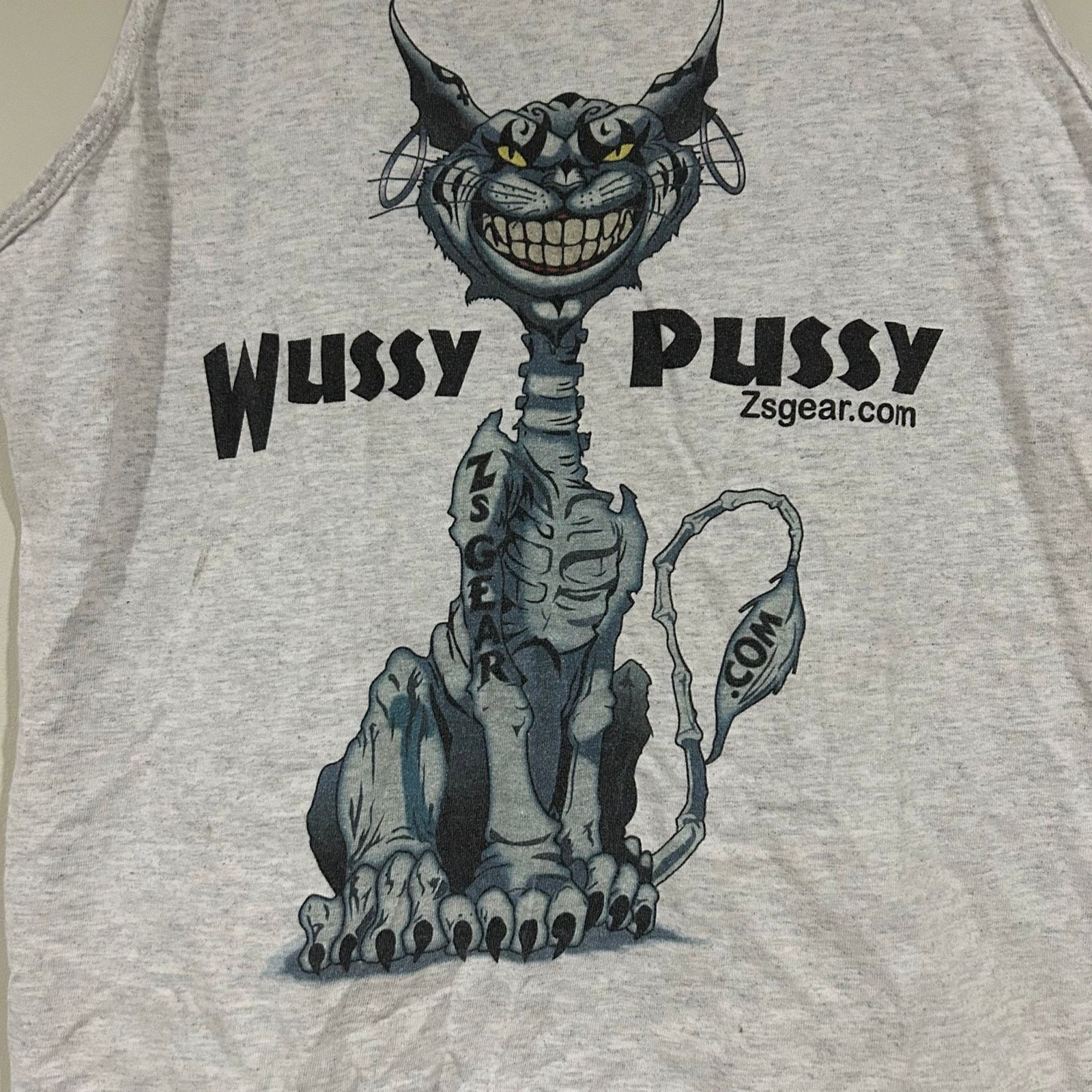 Gildan Vintage Wussy Cat Tank Top Size US M / EU 48-50 / 2 - 3 Thumbnail
