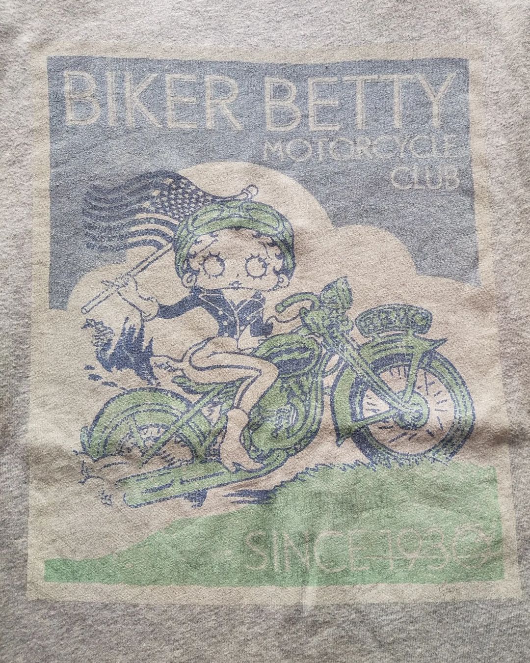 Cartoon Network Betty Bop x Topvalu Biker Betty Art Cartoon Tees Size US M / EU 48-50 / 2 - 2 Thumbnail