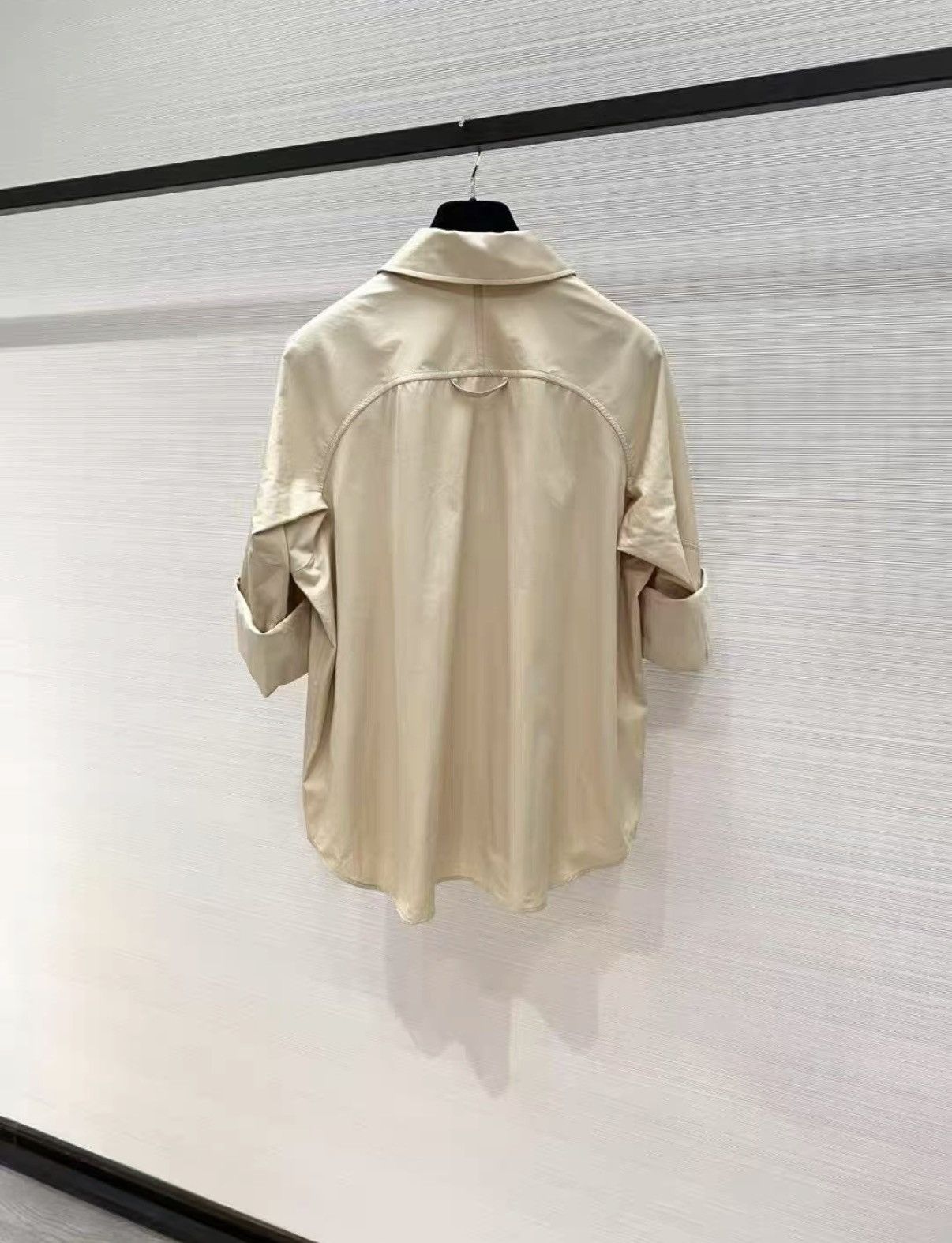 Hermes Hermès Classic Khaki Irregular Long Sleeve Shirt J33 Size XS / US 0-2 / IT 36-38 - 3 Thumbnail