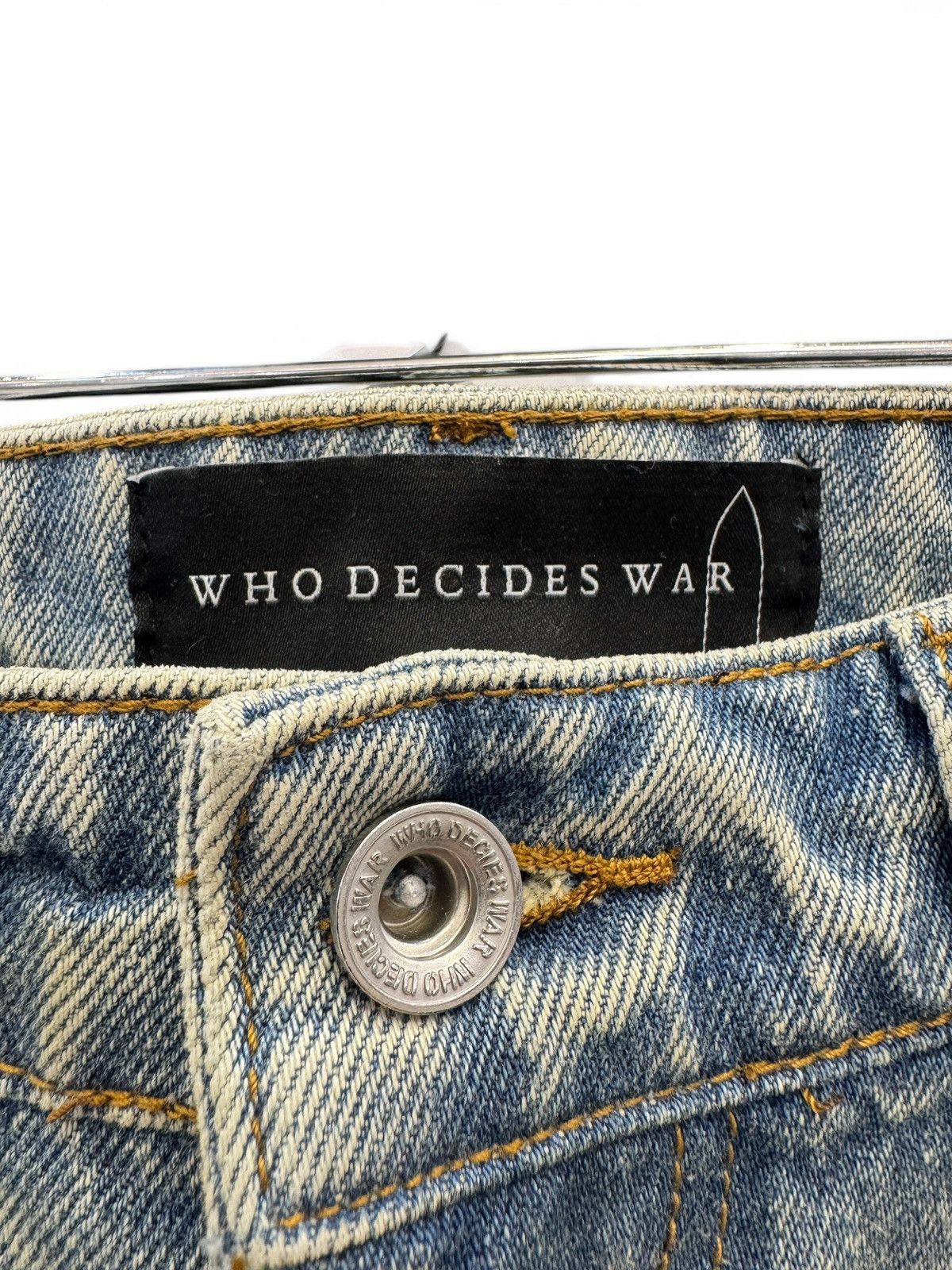 Who Decides War Who Decides War Blue Window Distressed Jeans Size US 32 / EU 48 - 4 Thumbnail