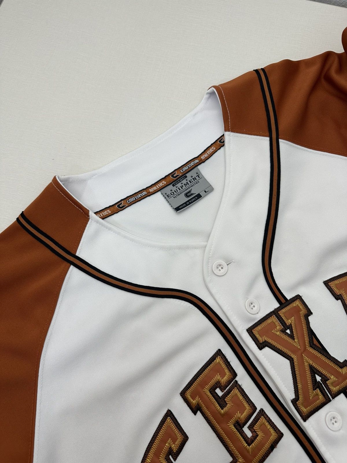 Colosseum Athletics Vintage 90s Colosseum Texas Longhorns Baseball Jersey #7 L Size US L / EU 52-54 / 3 - 7 Thumbnail