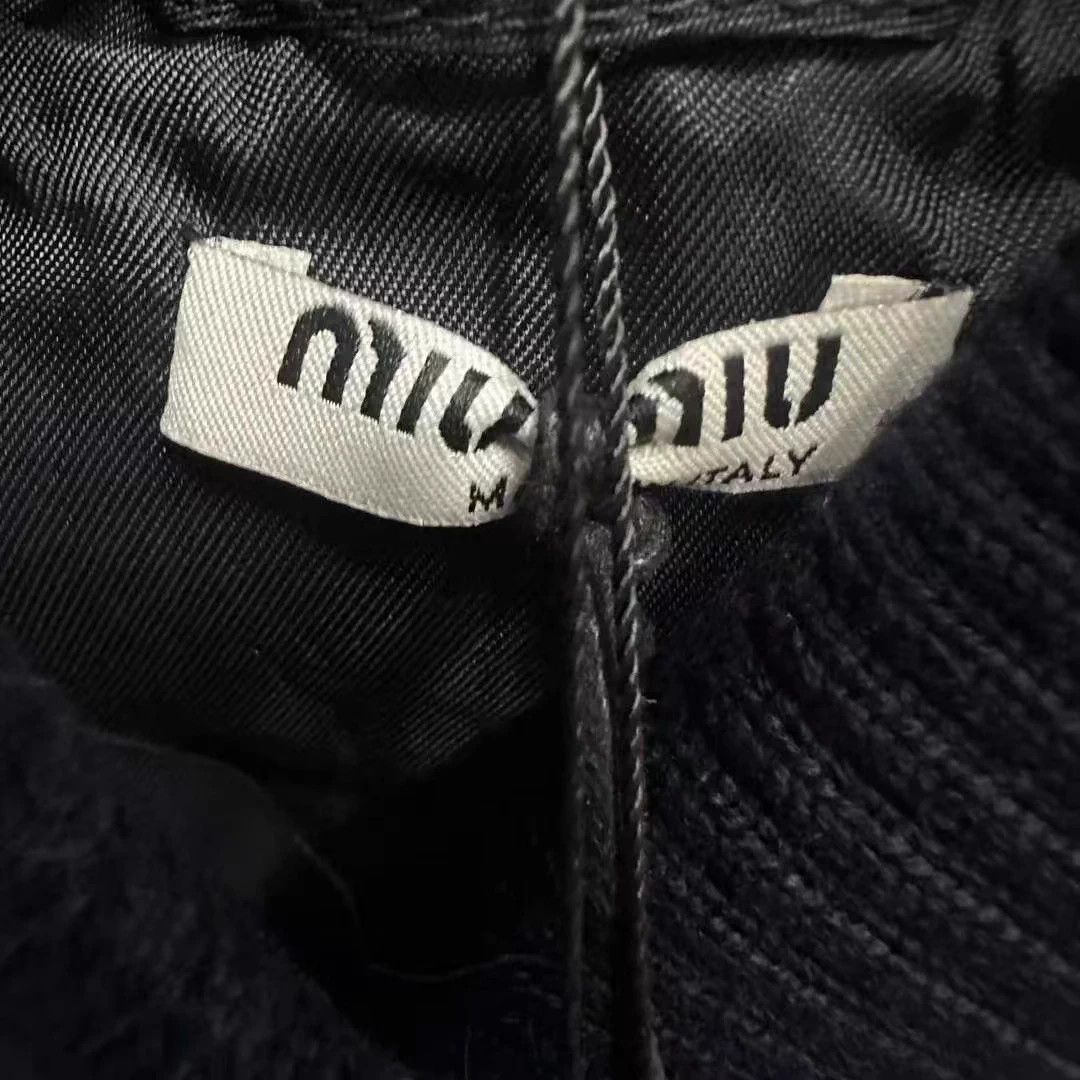 Miu Miu Women's Miu Miu Cat Arm Logo Baseball Jacket 38 Size XS / US 0-2 / IT 36-38 - 2 Thumbnail