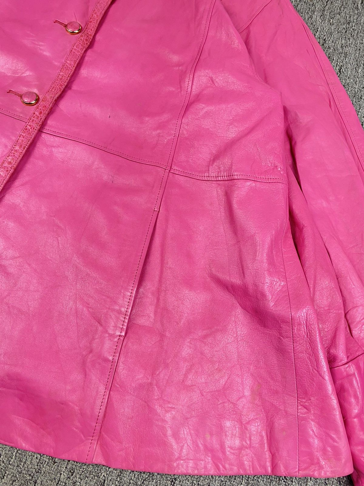 Japanese Brand × Leather × Vintage Lanerossi Sport Leather Jacket Size XXL / US 16-18 / IT 52-54 - 4 Thumbnail