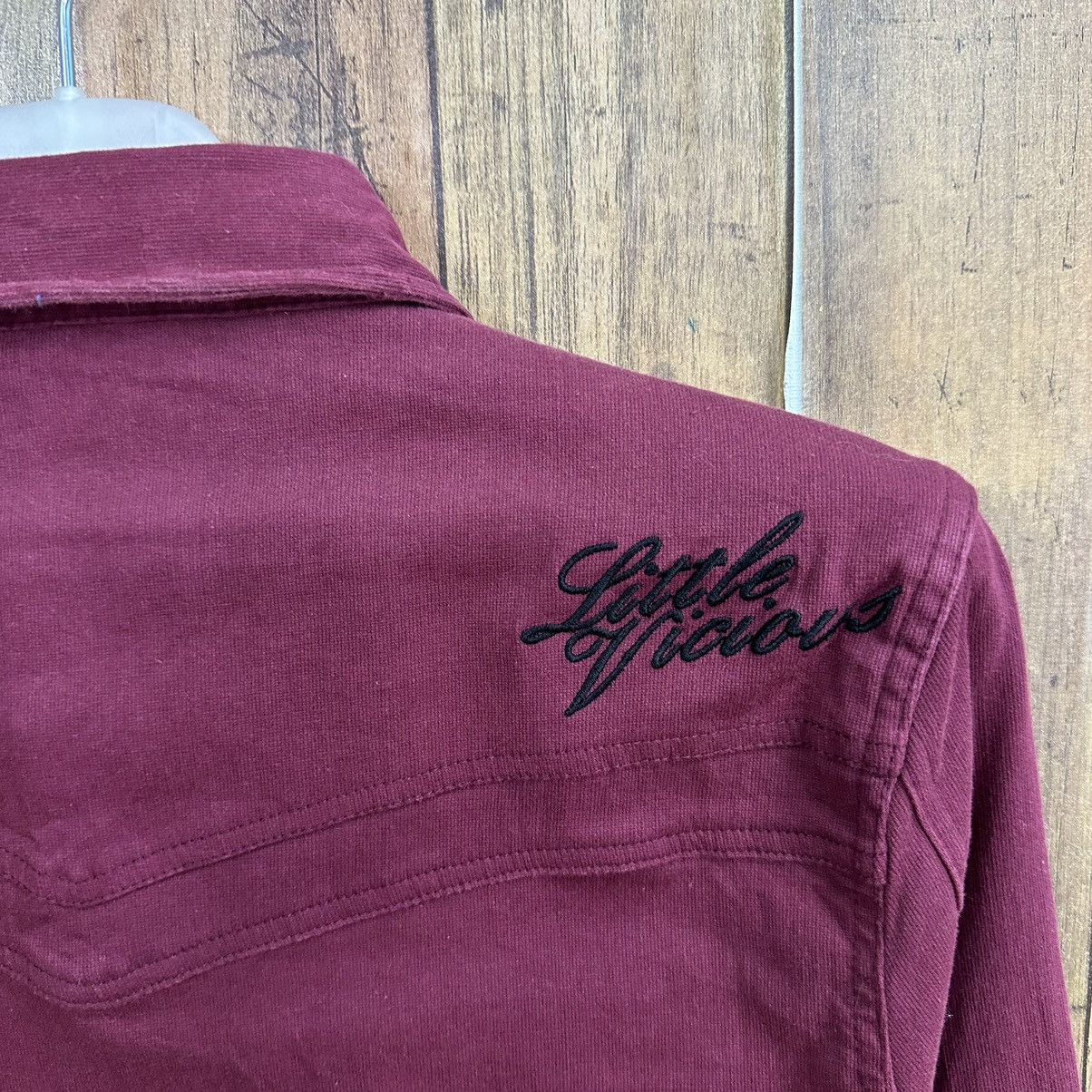 semanticdesign Semantic Design Punk Maroon Denim Shirt A800 Size US S / EU 44-46 / 1 - 4 Thumbnail