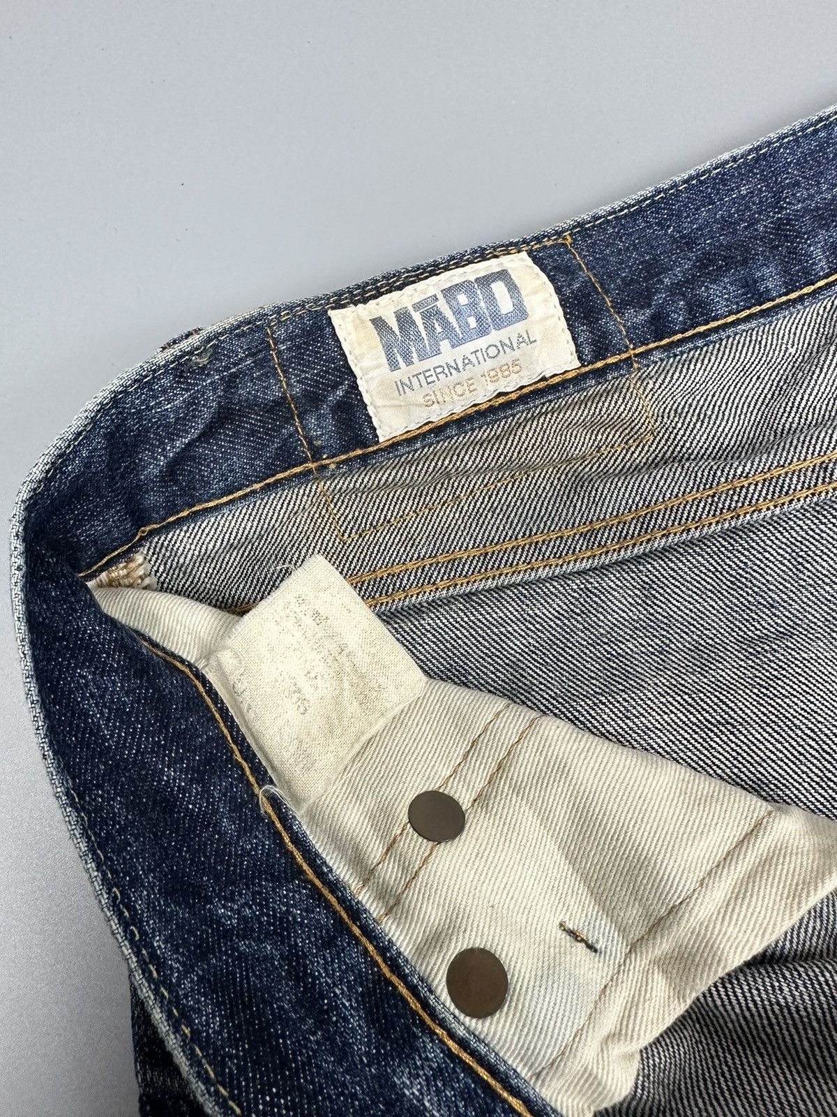Japanese Brand Vintage Mabo International Whiskered Flared Denim Size US 31 - 9 Thumbnail