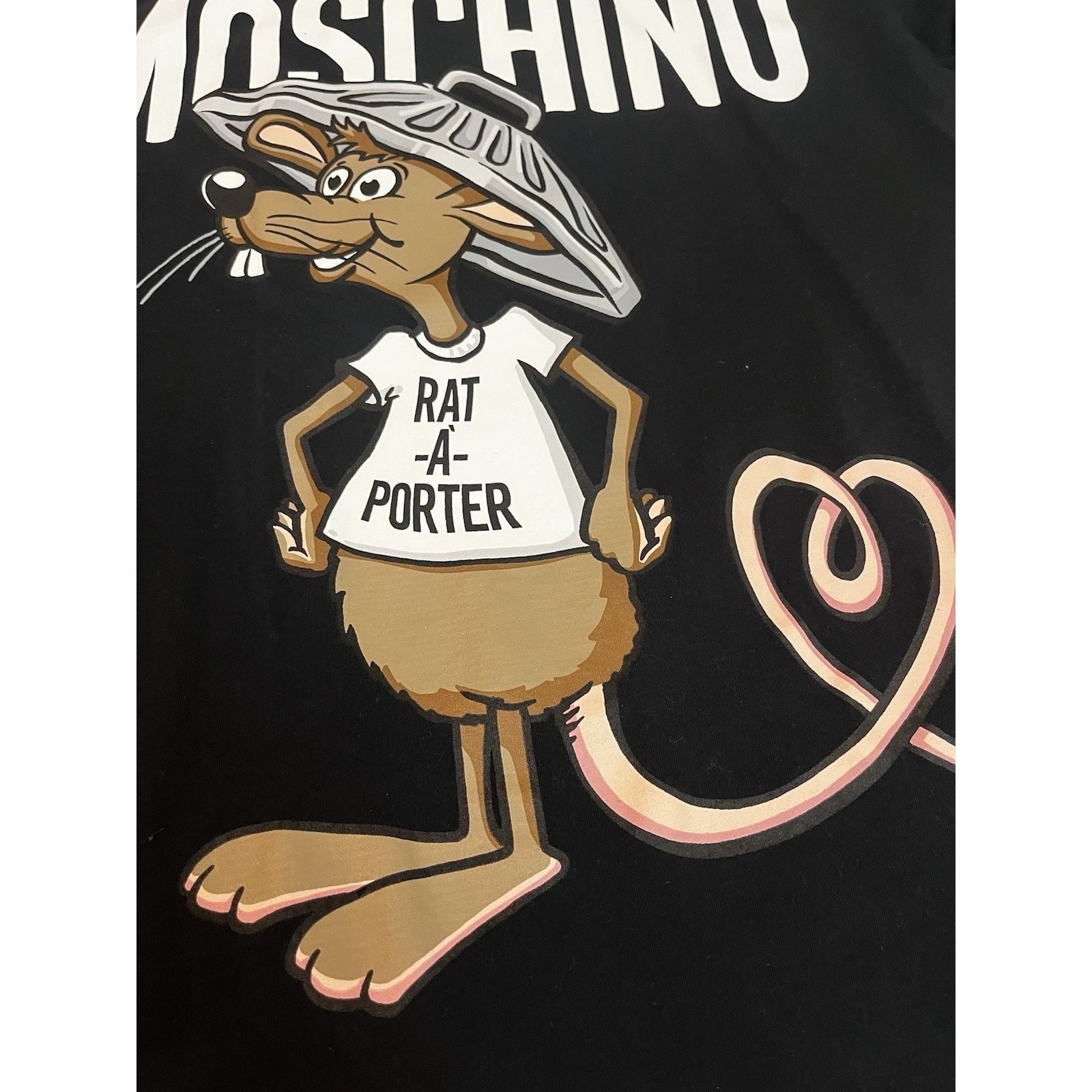 Moschino Authentic Moschino Couture Rat-A-Porter T-Shirt Black Italy Size US XXS / EU 40 - 13 Thumbnail