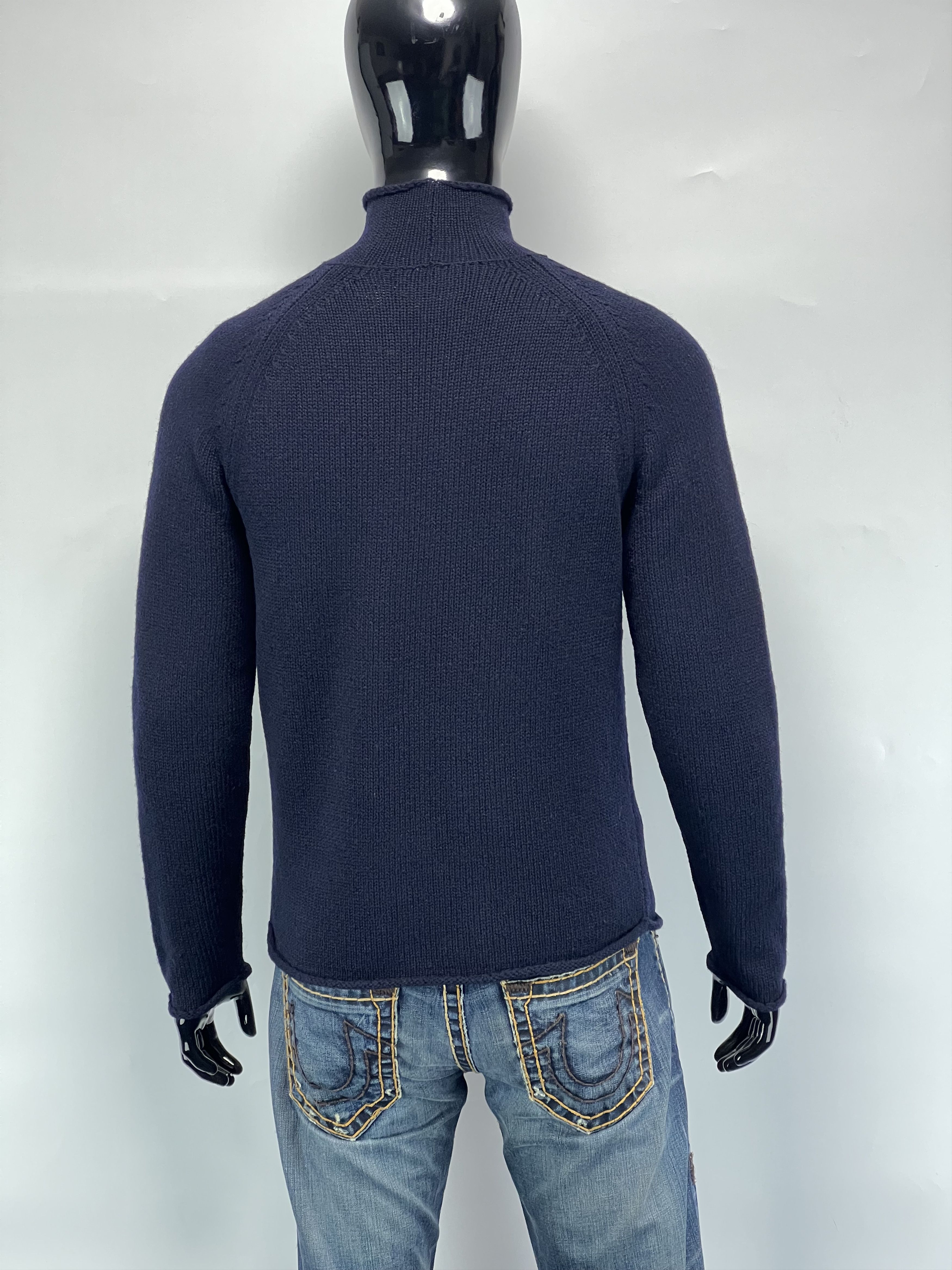Norse Projects ‘Thore N Intarsia’ 100% Wool Knitted Sweater Big Logo Size US M / EU 48-50 / 2 - 2 Thumbnail