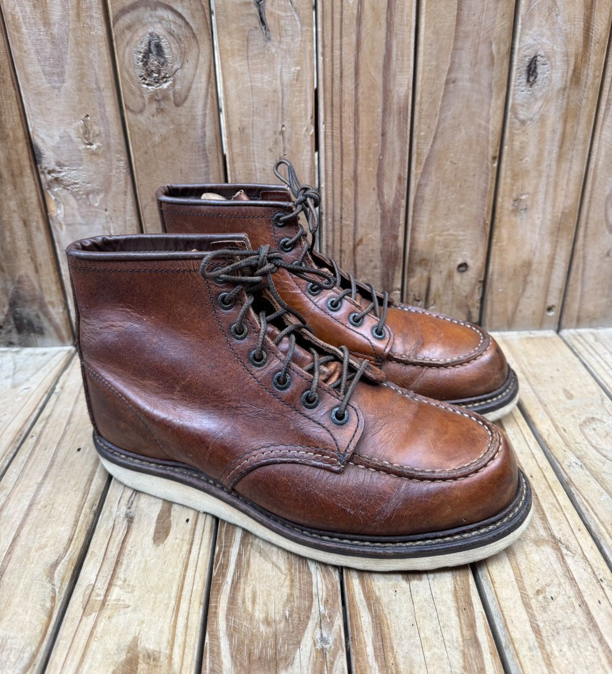 Red Wing Red Wing 1907 Copper Rough Brown Boots US 8 D |UK 7 | EUR 41 Size US 8 / EU 41 - 6 Thumbnail