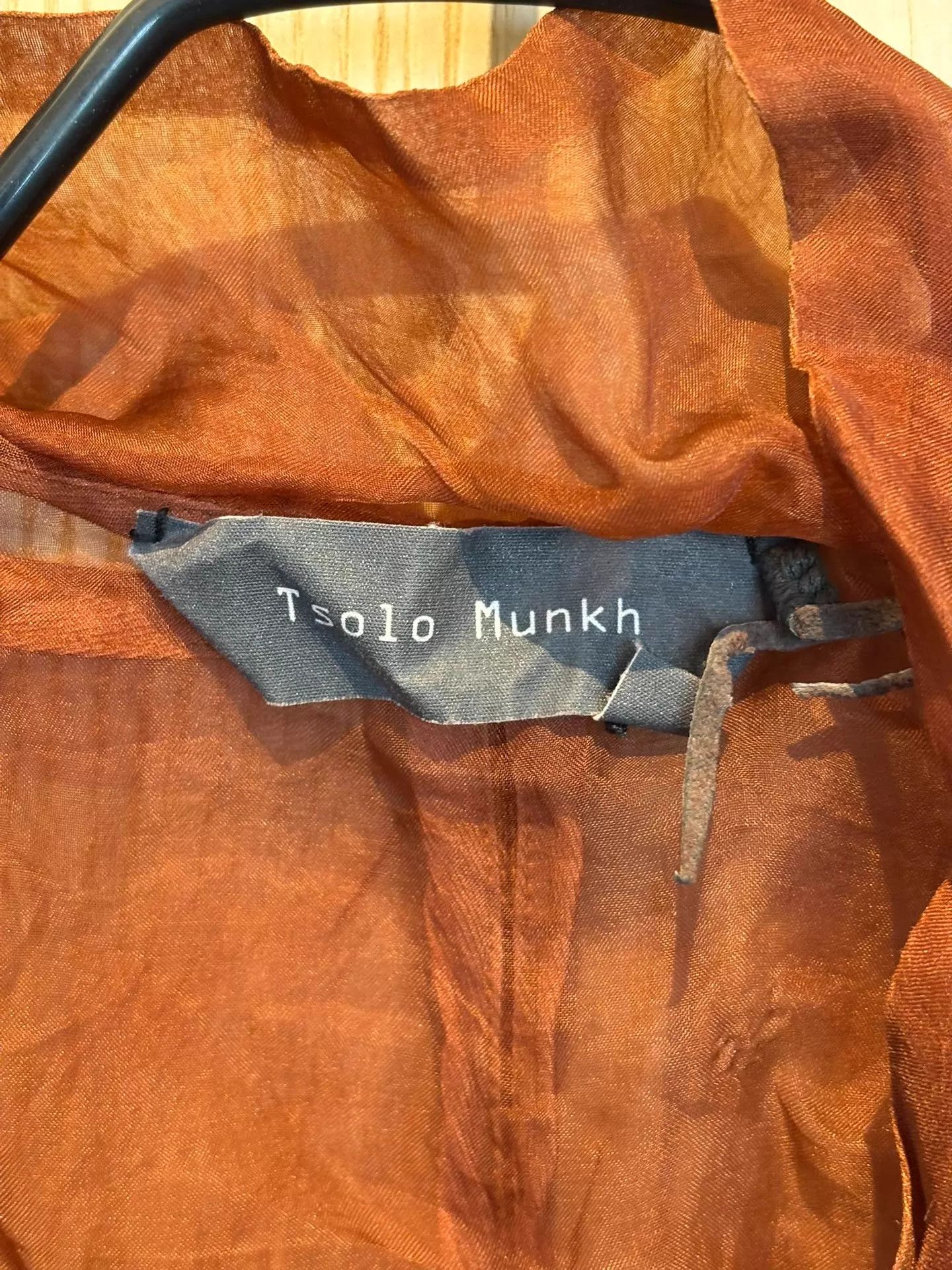 Other Tsolo Munkh Camel Dyed Oversized Silk Shirt M Size M / US 6-8 / IT 42-44 - 3 Thumbnail