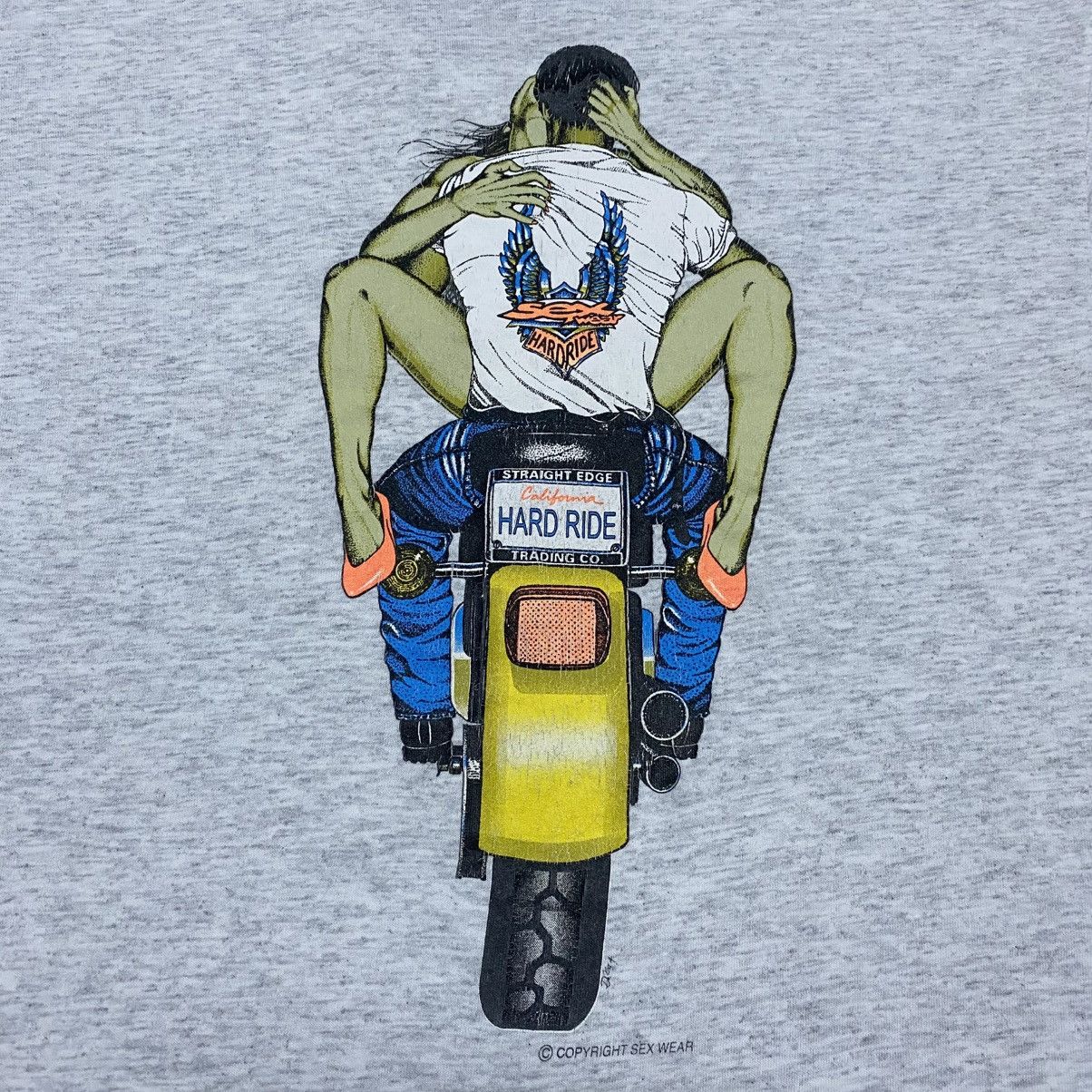 Vintage Rare‼️🔥Vintage 90's Sex Wear Hard Ride T-Shirt Size US S / EU 44-46 / 1 - 8 Thumbnail
