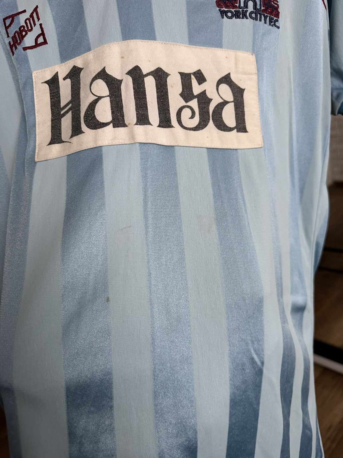 Vintage 1983/1985 York City Hobott Vintage Soccer Jersey Match Worn Size US M / EU 48-50 / 2 - 12 Thumbnail