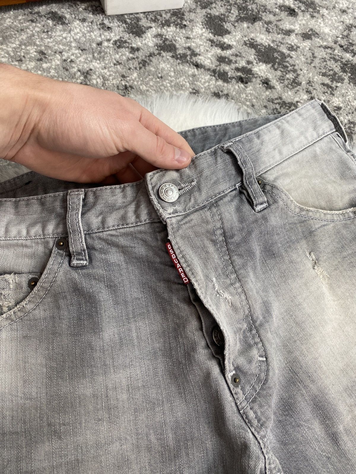 Dsquared2 × Vintage Dsquared Grey Jeans Size S-M Size US 32 / EU 48 - 4 Thumbnail