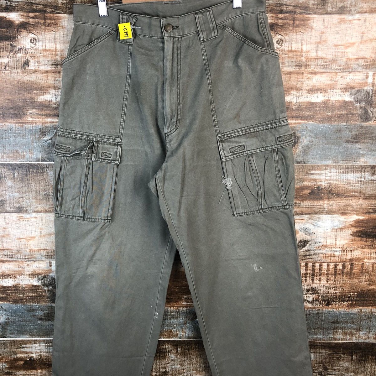 Japanese Brand DL Top Jaunty Green Cargo Multipocket Pants #C757 Size US 32 / EU 48 - 5 Thumbnail