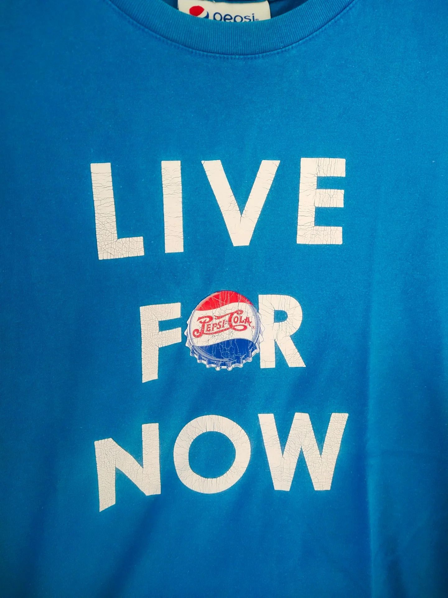 Pepsi Pepsi x Topten Live for Now Blue Tee Size US M / EU 48-50 / 2 - 2 Thumbnail