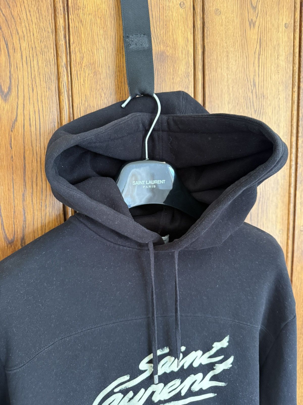 Saint Laurent Paris $1150 🤑 Saint Laurent 50’s signature logo hoodie black L Size US L / EU 52-54 / 3 - 16 Thumbnail