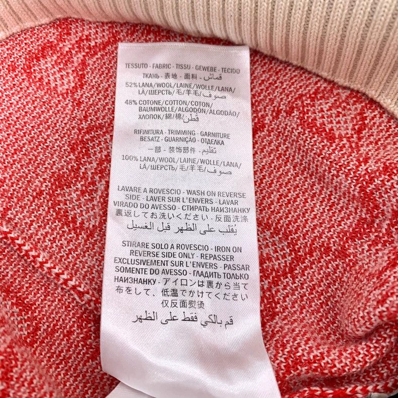 Gucci Gucci Red logo old flower full print wool round neck knitte Size US XL / EU 56 / 4 - 7 Thumbnail